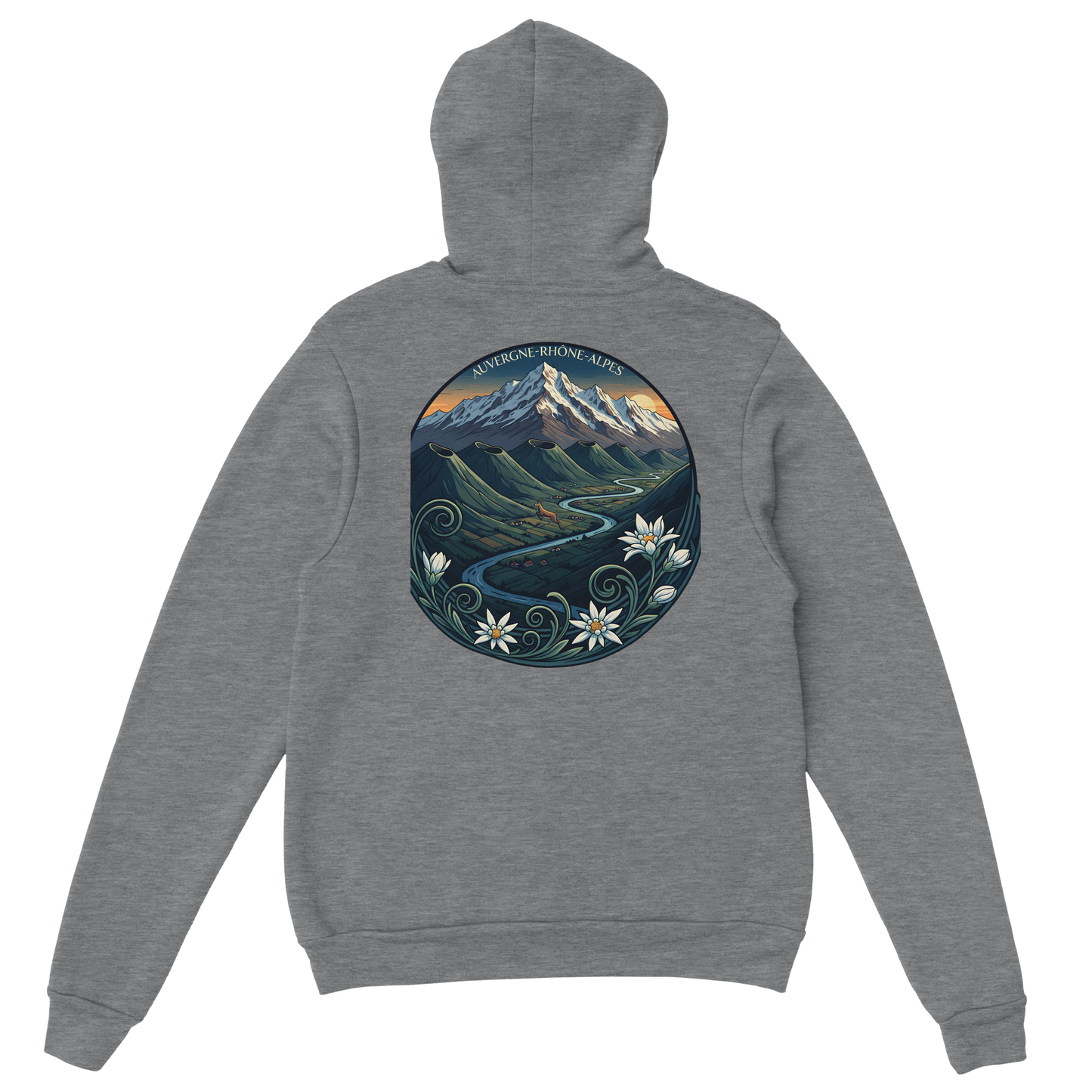 Klassischer Unisex-Kapuzenpullover Auvergne-Rhône-Alpes | Gildan® 18500