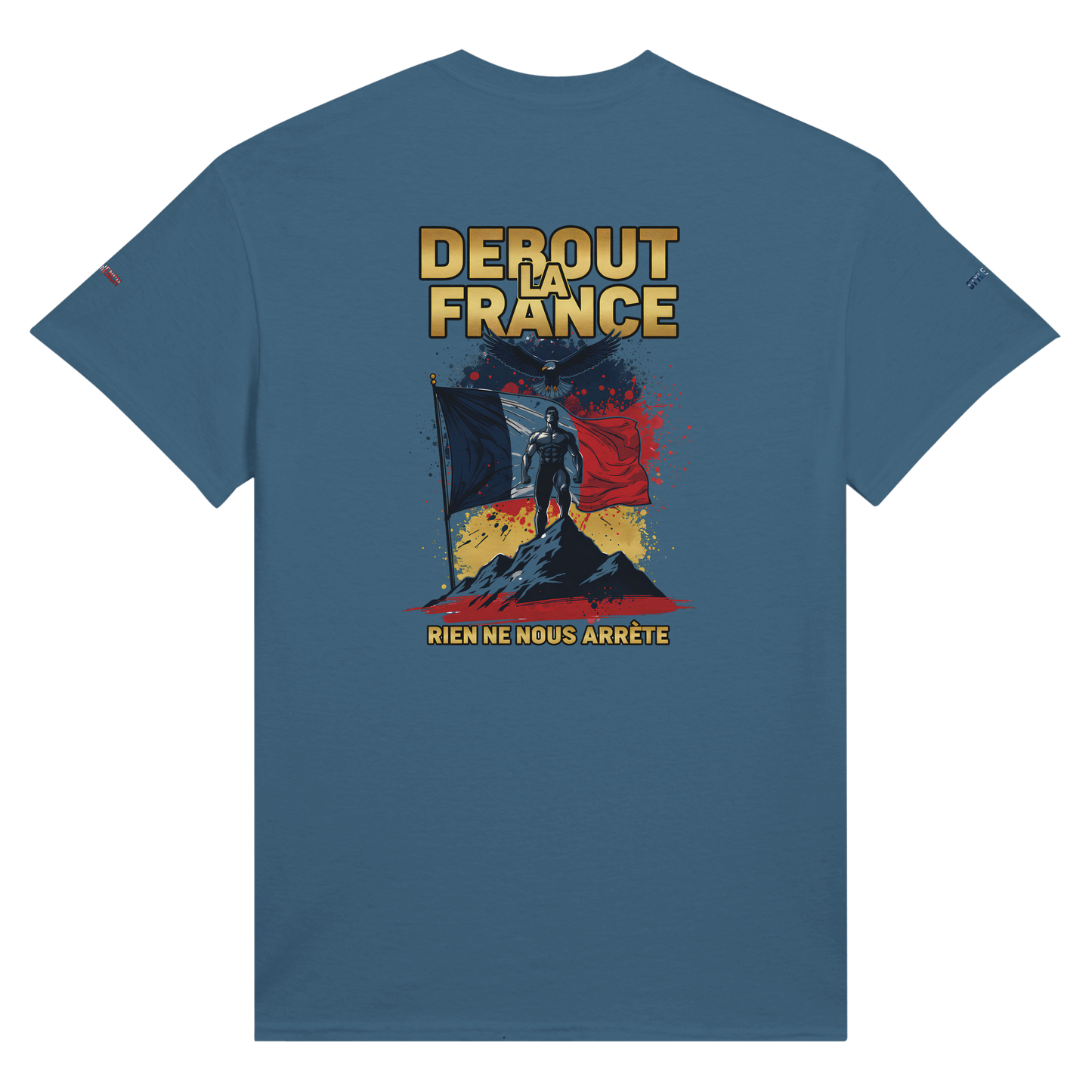 T-Shirt "Debout la France" | Rundhalsausschnitt aus ultra Baumwolle | Gildan 2000