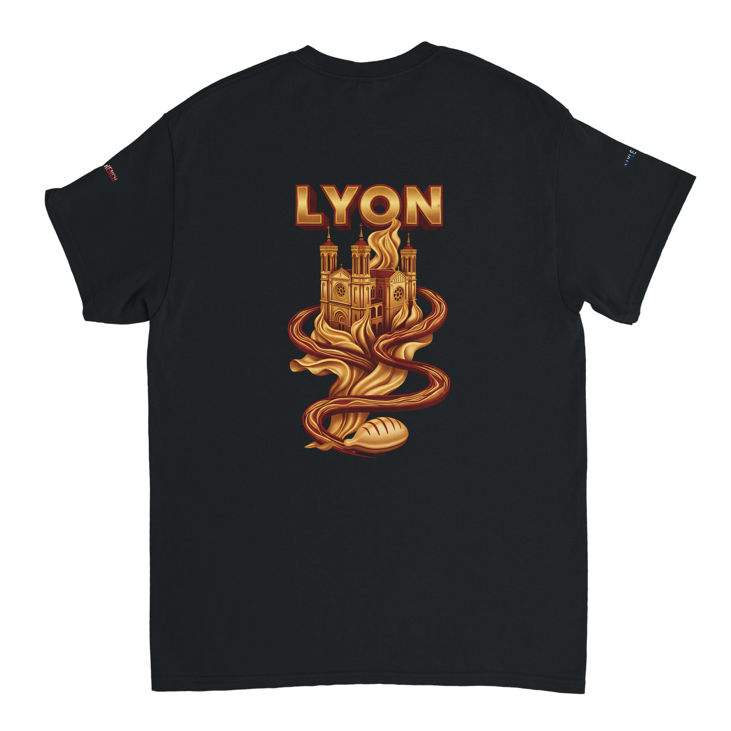 Unisex-T-Shirt Lyon Stadt Frankreich dick Rundhals | Gildan® 5000
