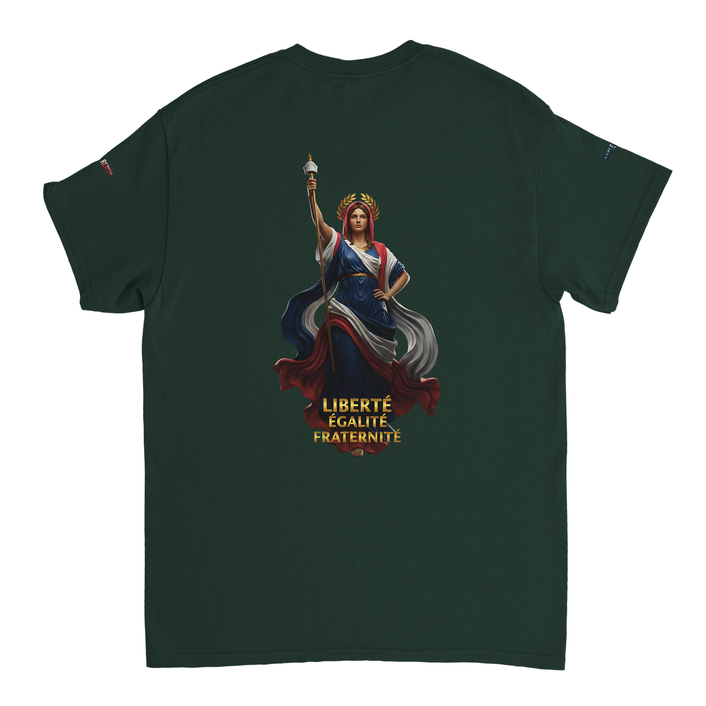 T-Shirt femme  France Patriote   - Coton Premium - Coupe Classique