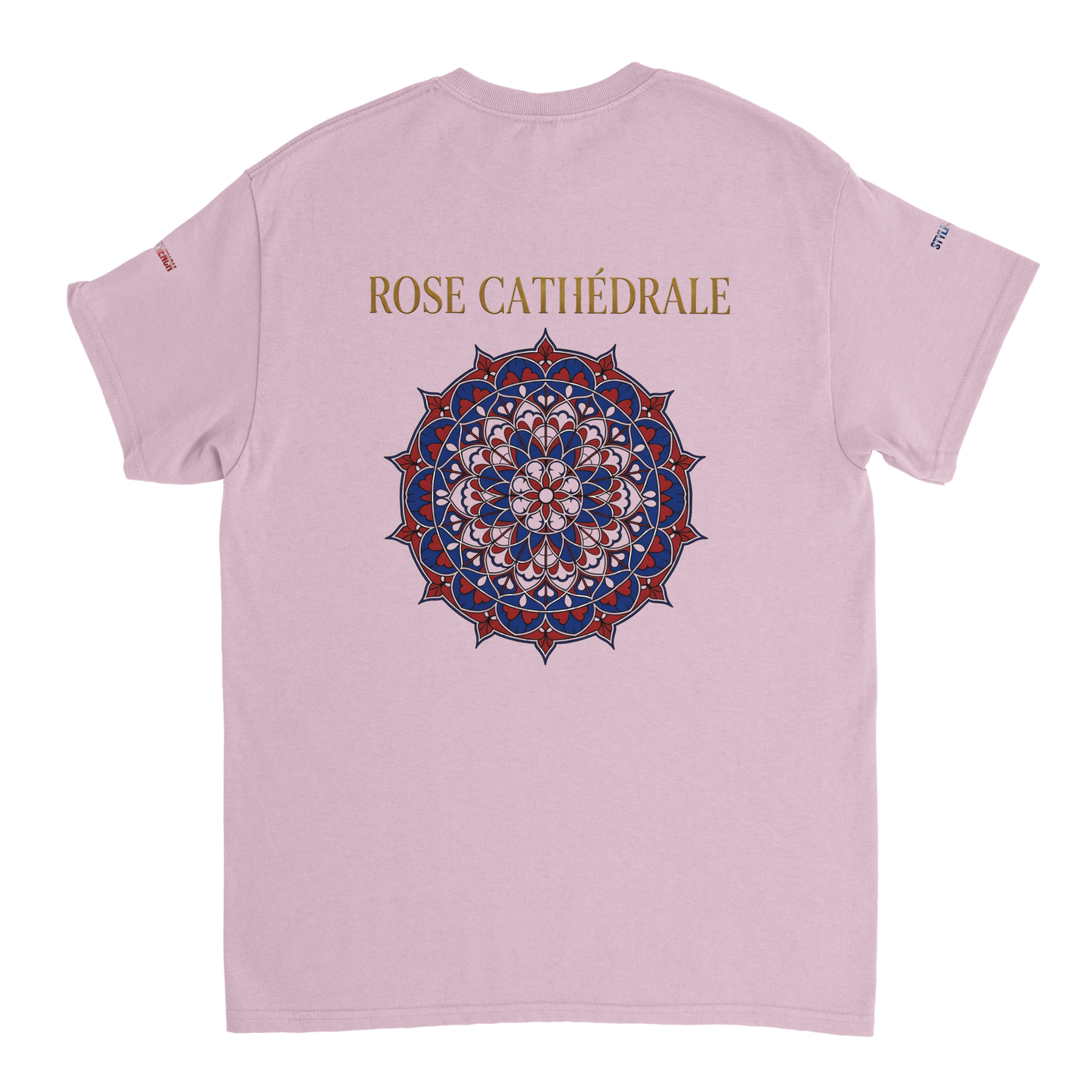 Damen T-Shirt, rosa, Kathedrale, dick, Rundhals | Gildan® 5000