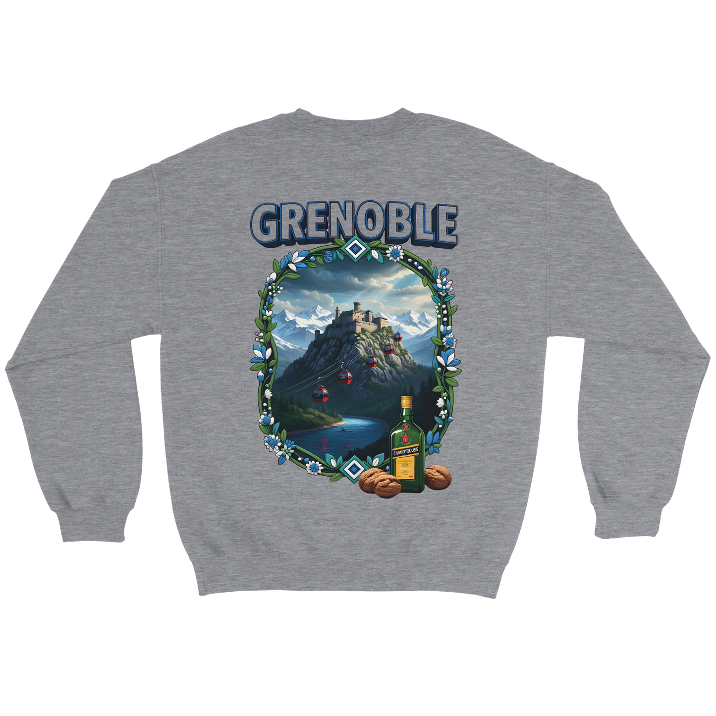 Grenoble city of France classic unisex crewneck sweatshirt | Gildan® 18000