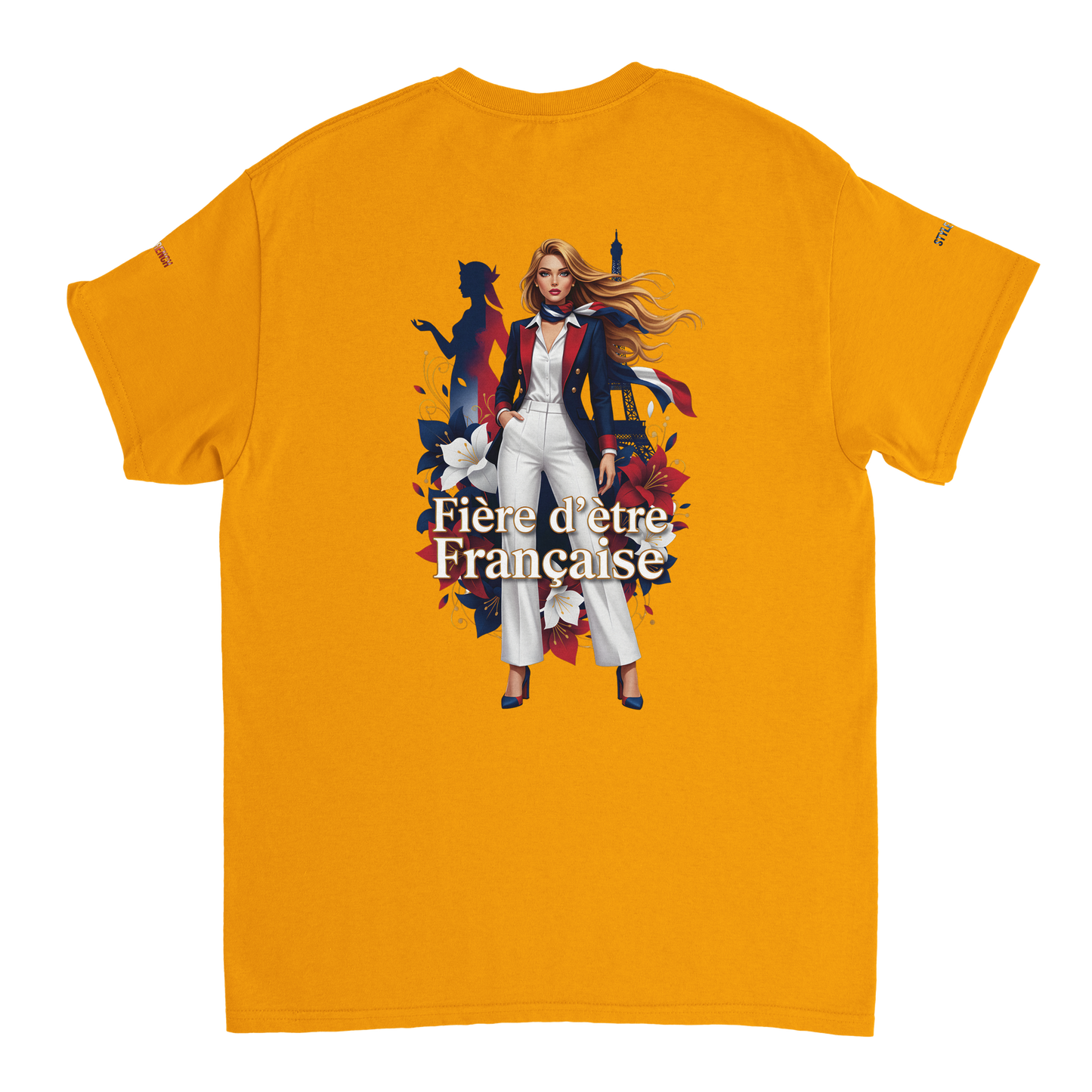T-shirt Femme Fière d'être Française - Coton Premium