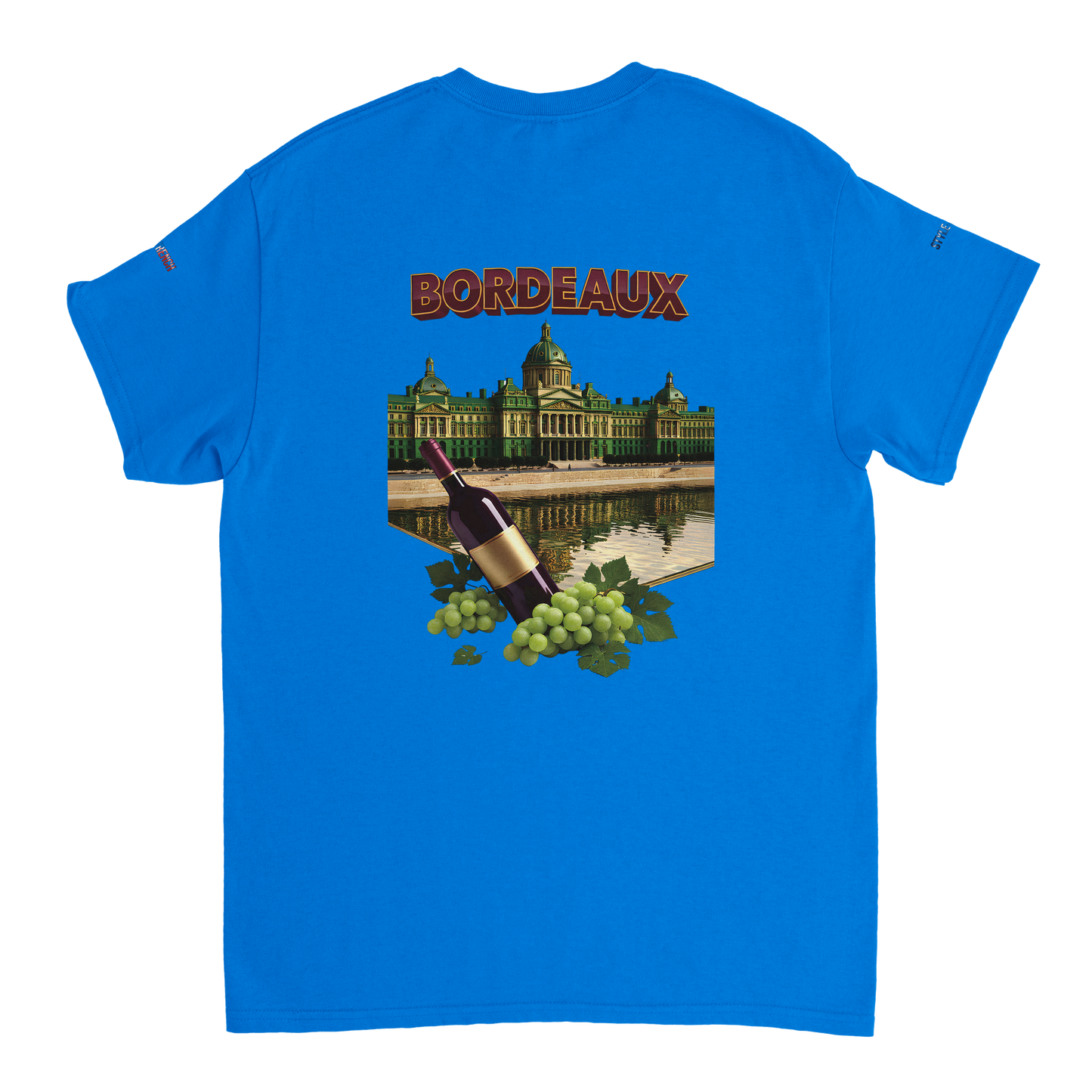 Unisex burgundy French city crewneck heavy t-shirt | Gildan® 5000
