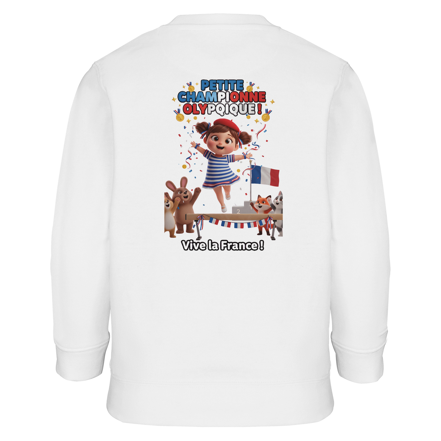 Girl's Little Olympic Champion Recycled Blend Sweatshirt | SOL'S Columbia Kids 04239