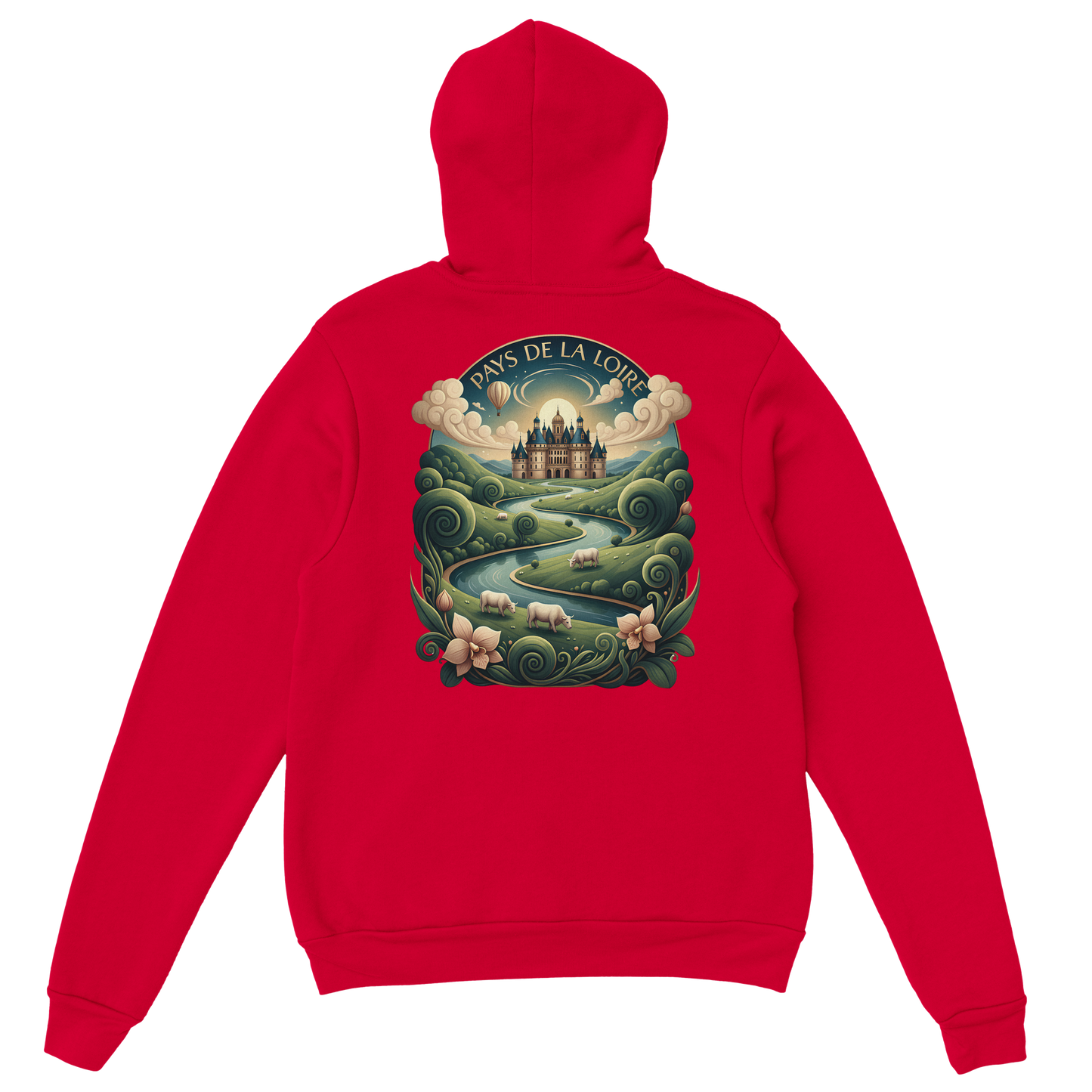 Klassischer Unisex-Kapuzenpullover Pays de la Loire | Gildan® 18500