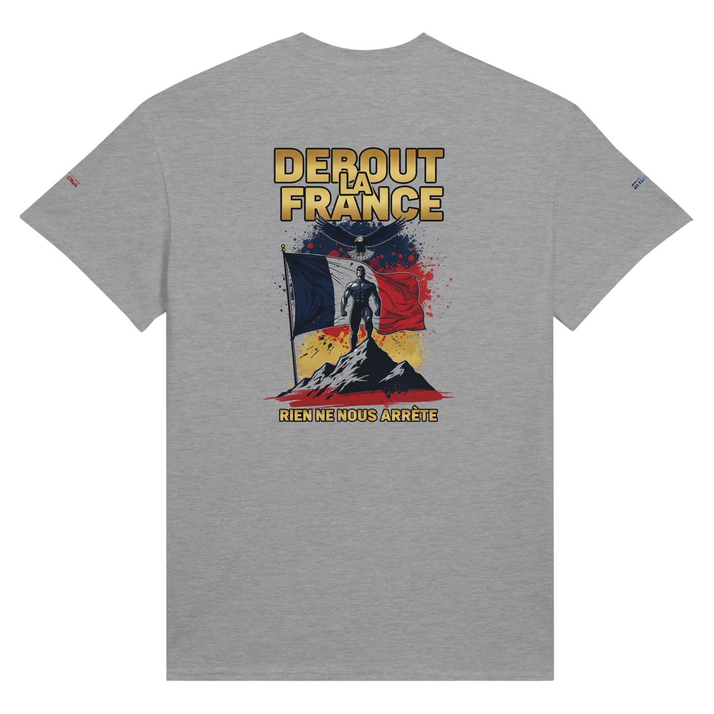 T-Shirt "Debout la France" | Rundhalsausschnitt aus ultra Baumwolle | Gildan 2000