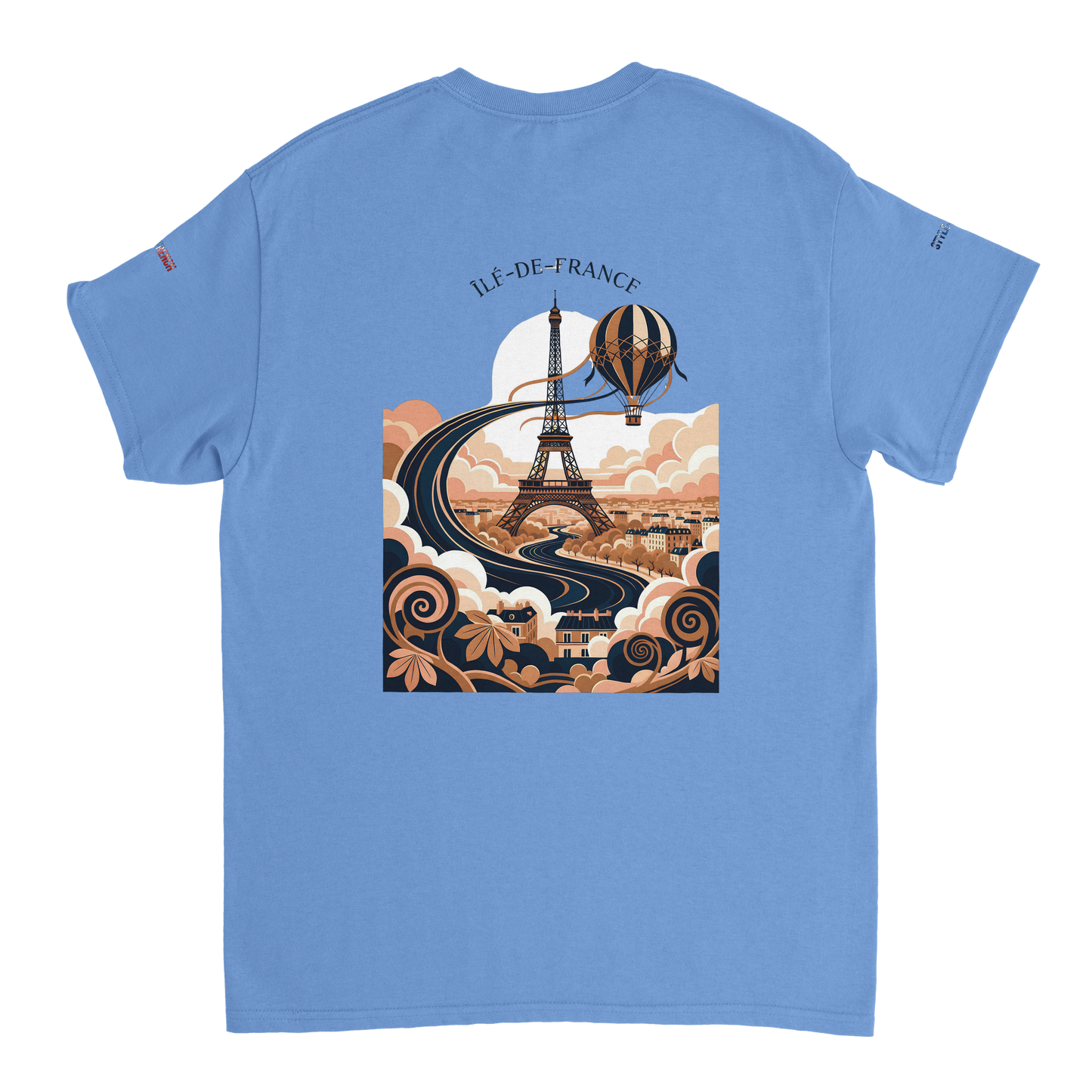 Unisex T-Shirt Île-de-France dick rundhals | Gildan® 5000