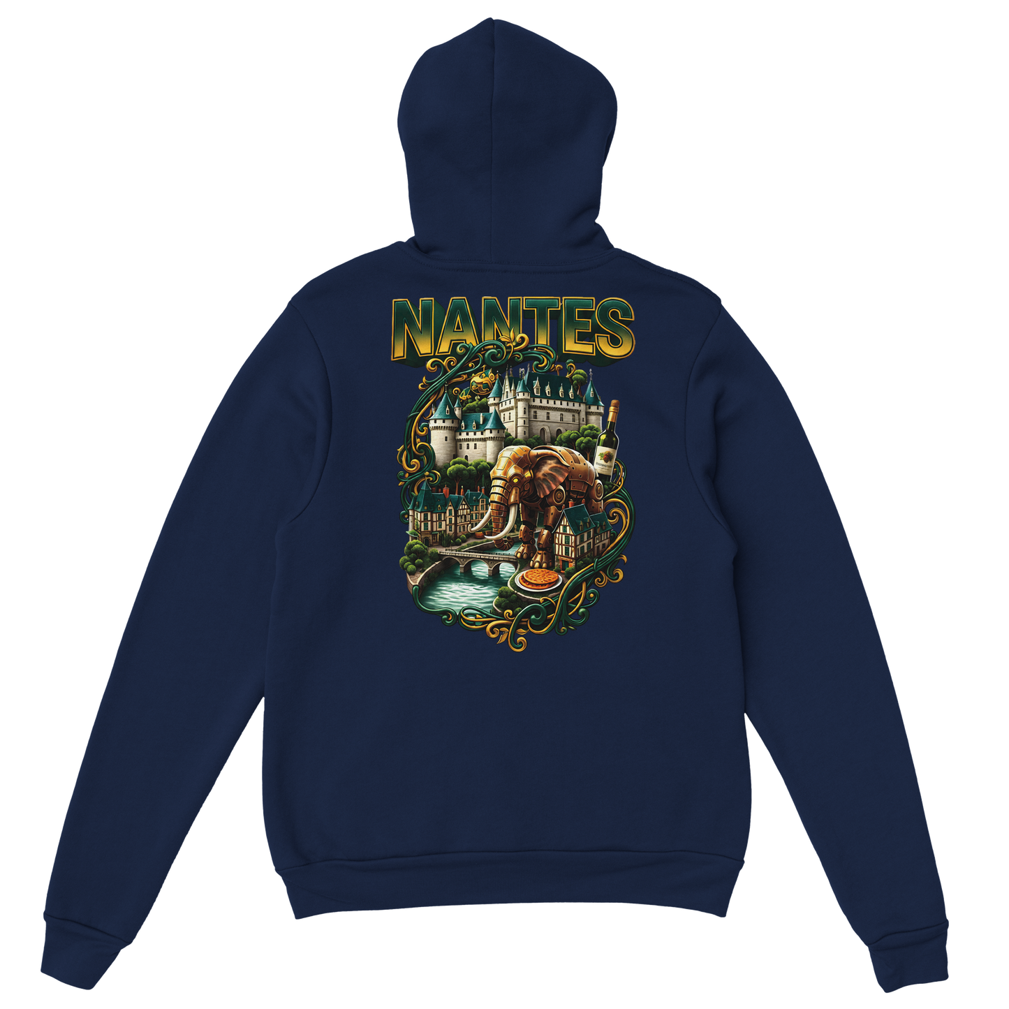 Unisex-Kapuzenpullover Nantes Stadt Frankreich klassisch | Gildan® 18500