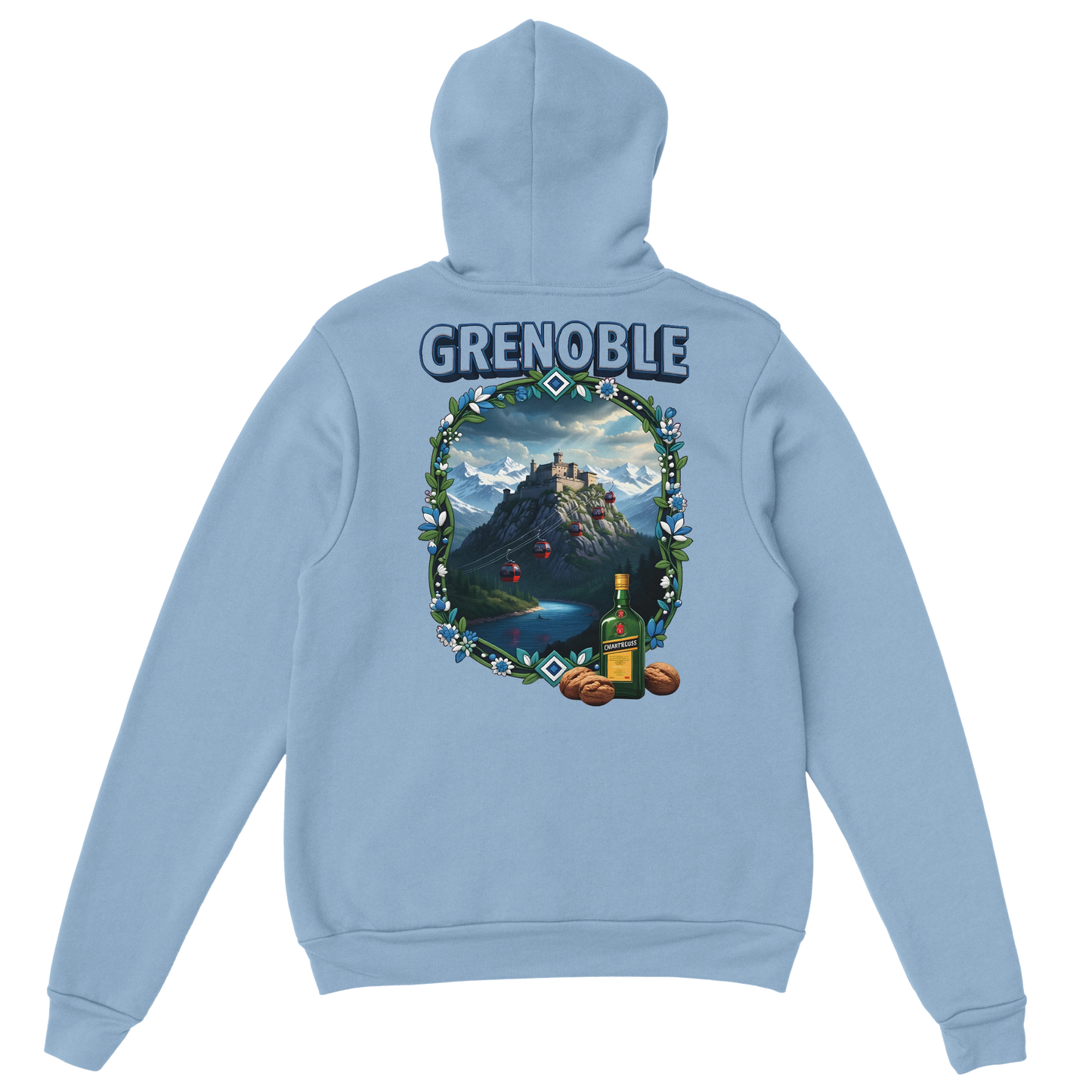 Kapuzenpullover Grenoble Stadt in Frankreich Unisex Classic | Gildan® 18500