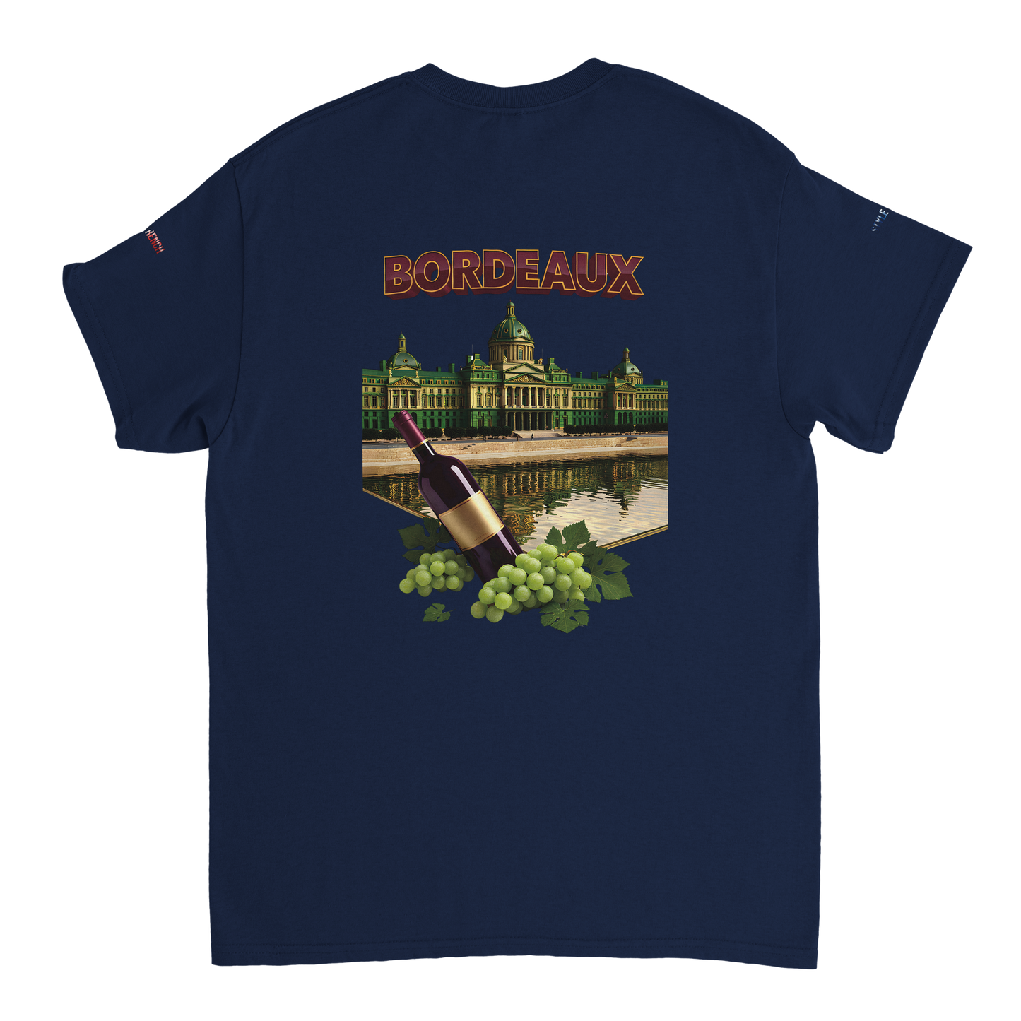 Unisex burgundy French city crewneck heavy t-shirt | Gildan® 5000
