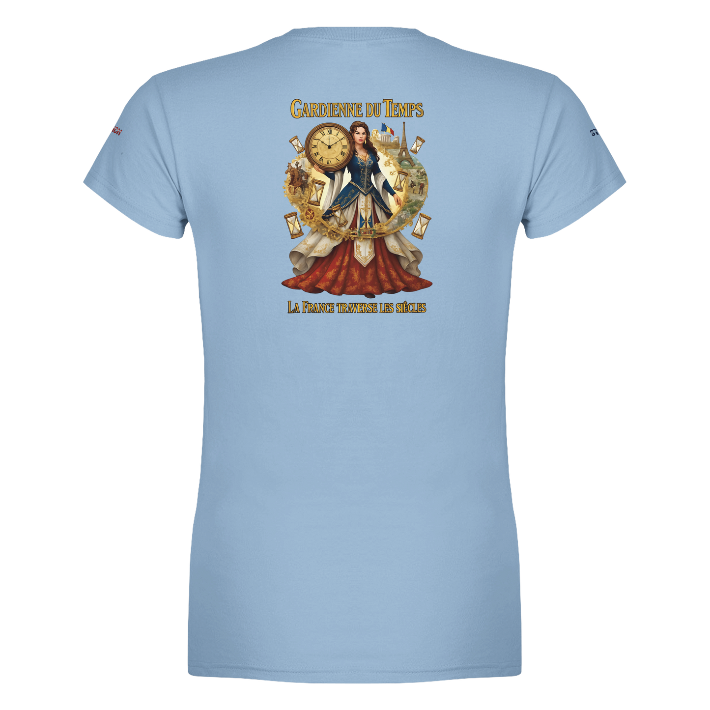 T-Shirt Femme Gardienne du Temps – Coton Premium Coupe Semi-Ajustée