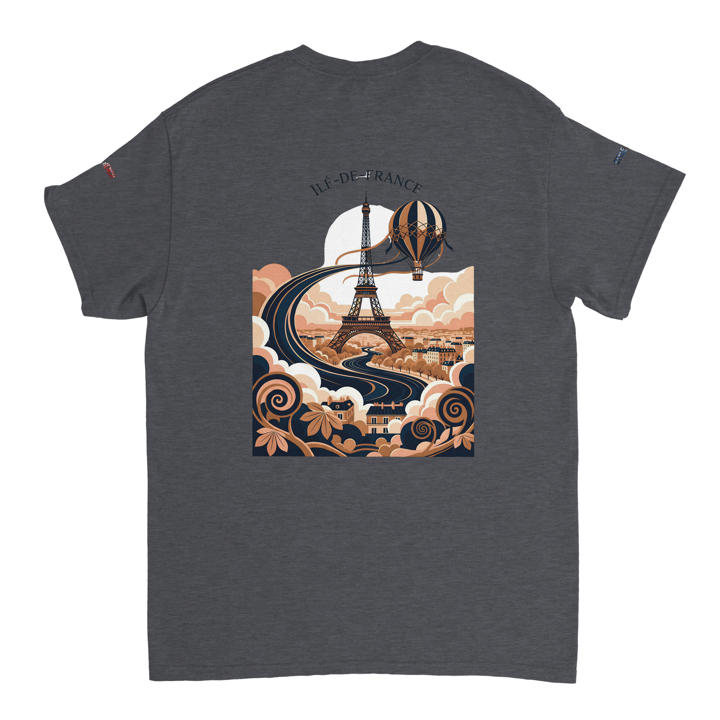Unisex T-Shirt Île-de-France dick rundhals | Gildan® 5000