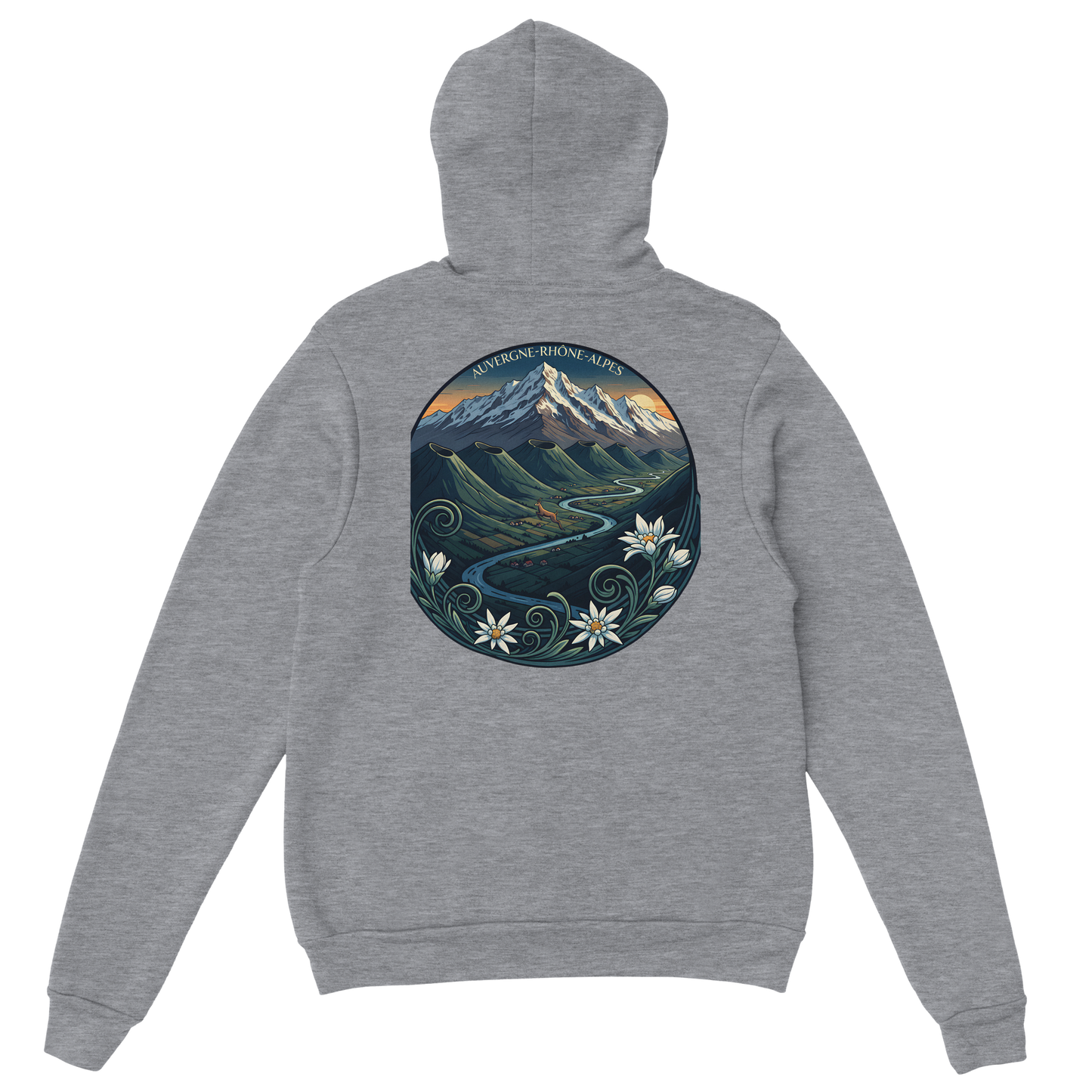 Klassischer Unisex-Kapuzenpullover Auvergne-Rhône-Alpes | Gildan® 18500