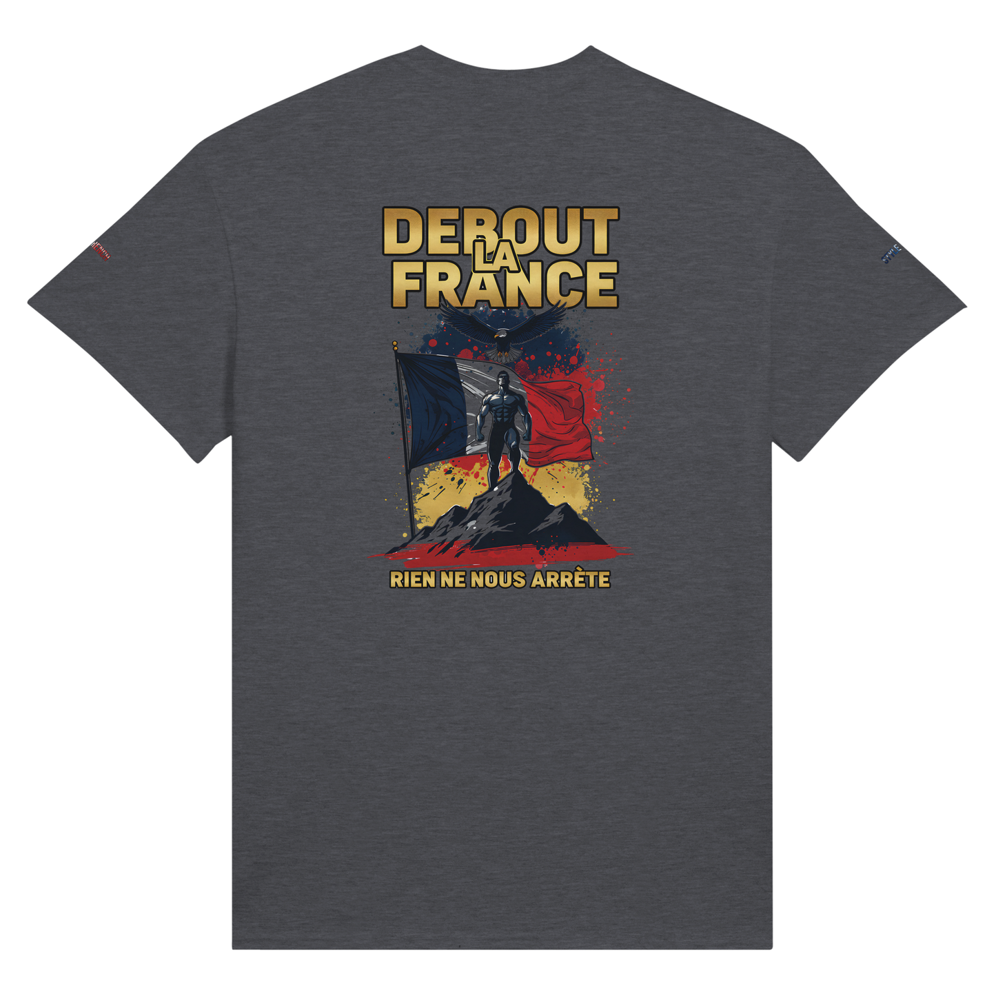 T-Shirt "Debout la France" | Rundhalsausschnitt aus ultra Baumwolle | Gildan 2000