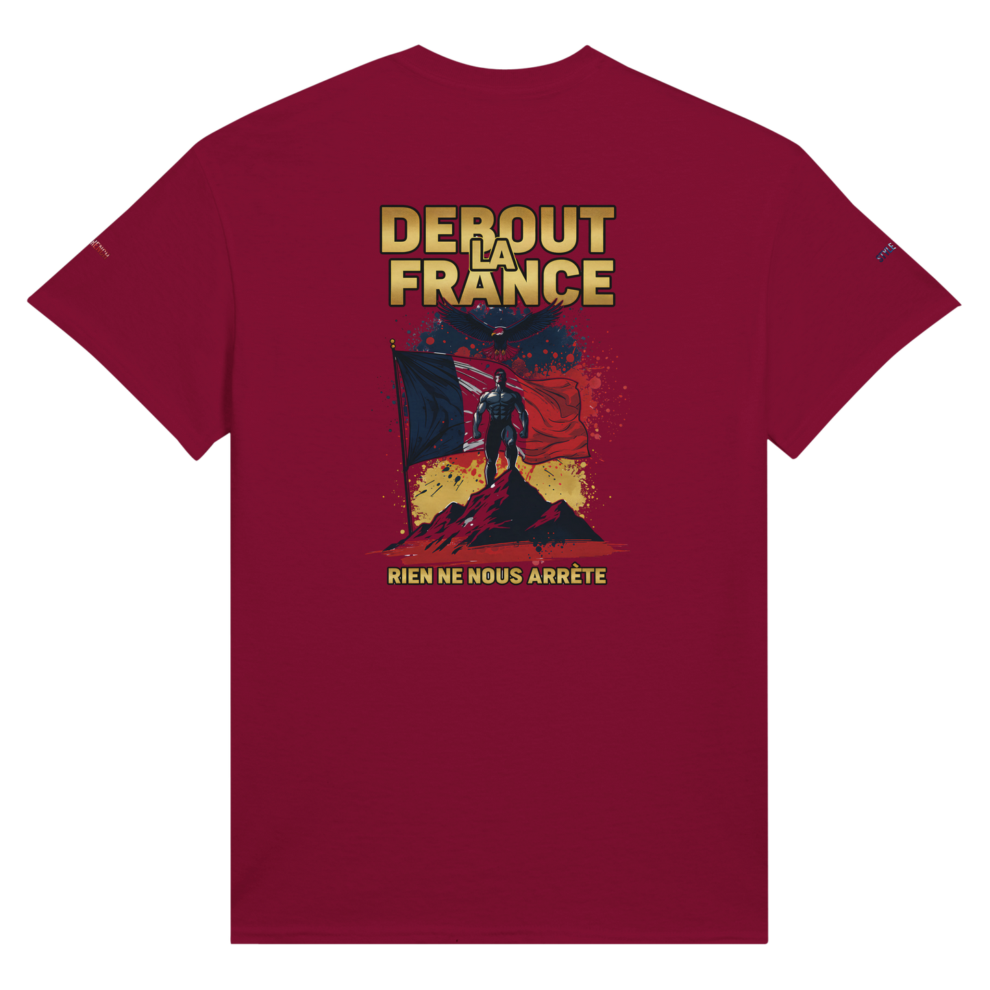 T-Shirt "Debout la France" | Rundhalsausschnitt aus ultra Baumwolle | Gildan 2000