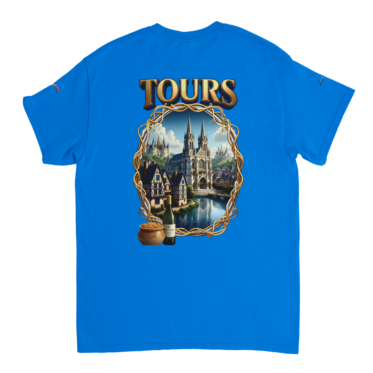 Unisex T-shirt Tours, France, thick crew neck | Gildan® 5000