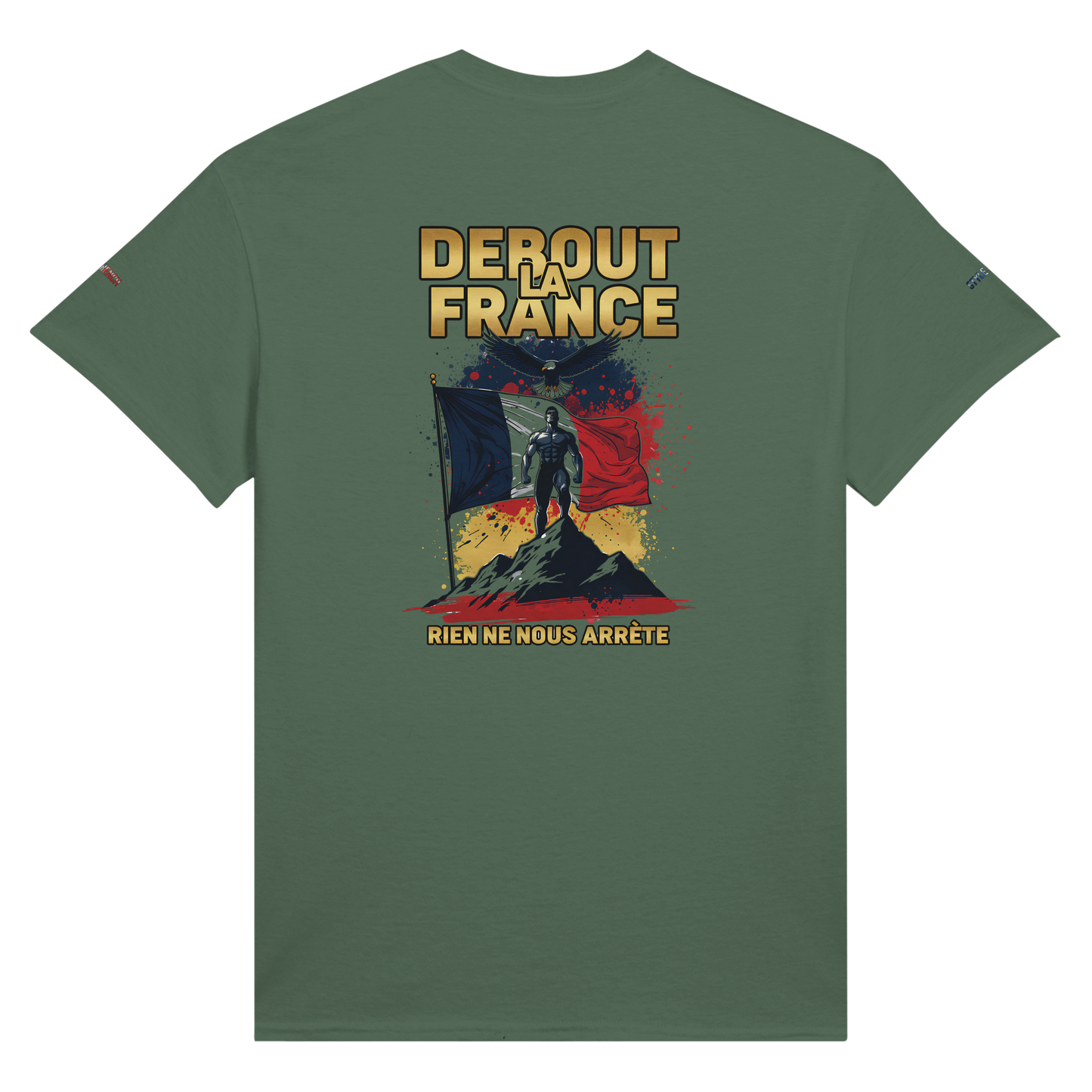 T-Shirt "Debout la France" | Rundhalsausschnitt aus ultra Baumwolle | Gildan 2000