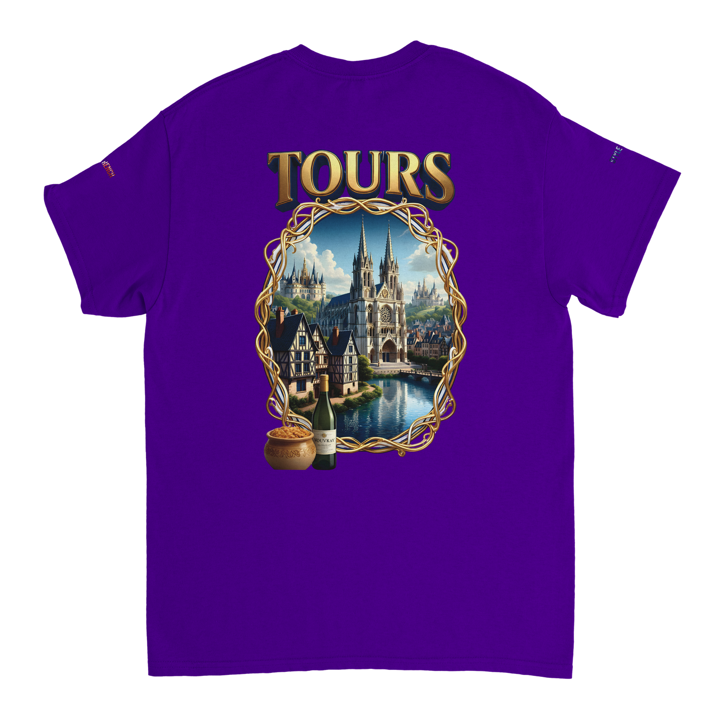 Unisex T-shirt Tours, France, thick crew neck | Gildan® 5000