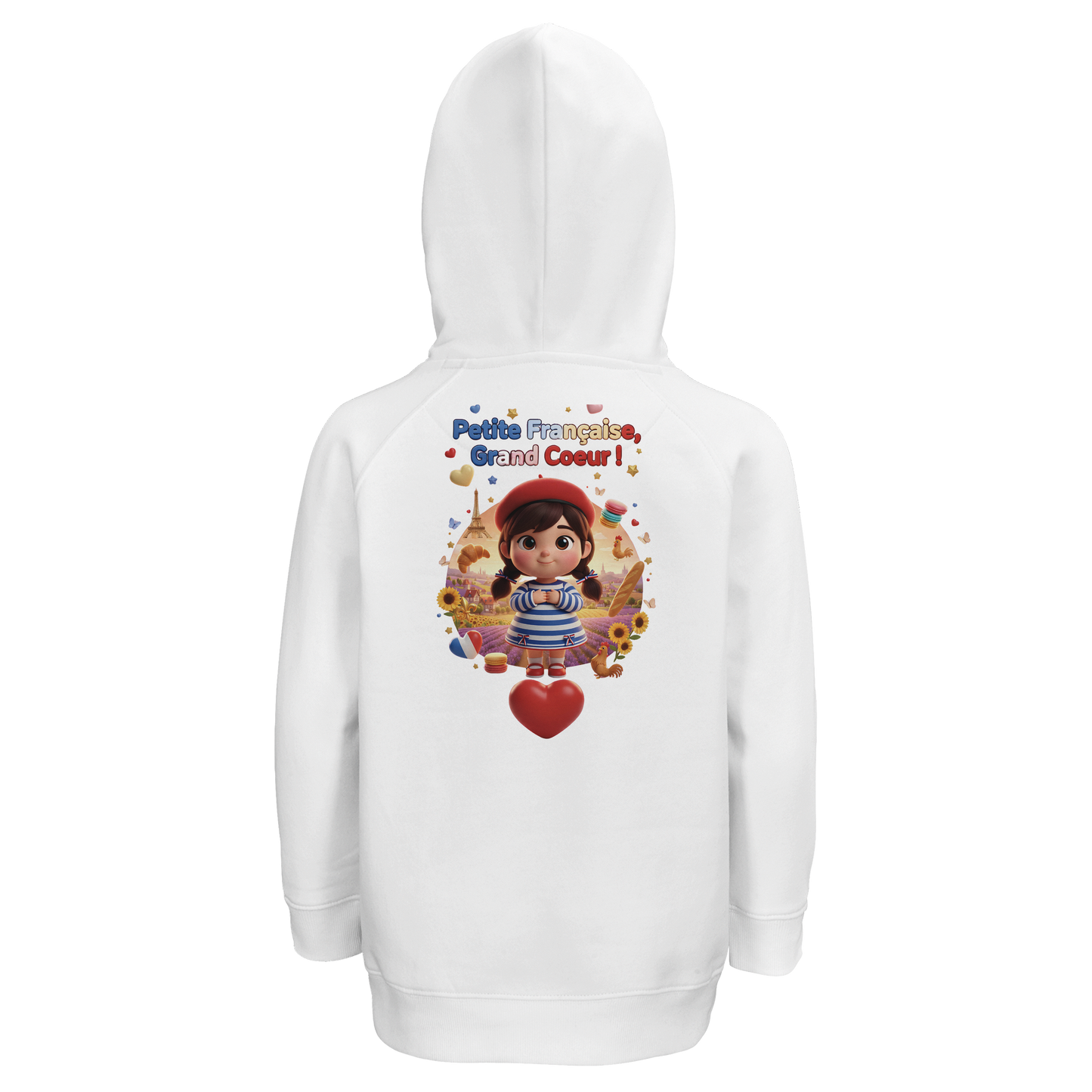 Kapuzenpullover Mädchen Französin mit großem Herzen Bio | SOL'S Stellar Kids 03576