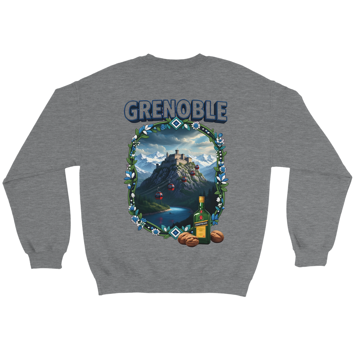 Grenoble city of France classic unisex crewneck sweatshirt | Gildan® 18000