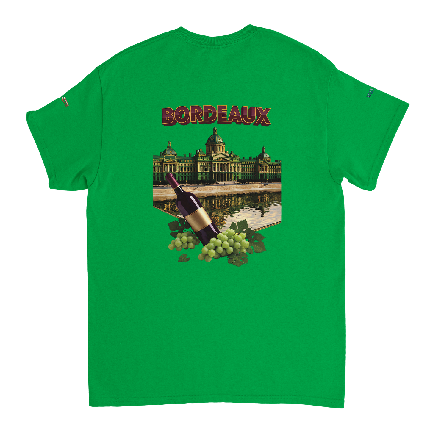 Unisex burgundy French city crewneck heavy t-shirt | Gildan® 5000