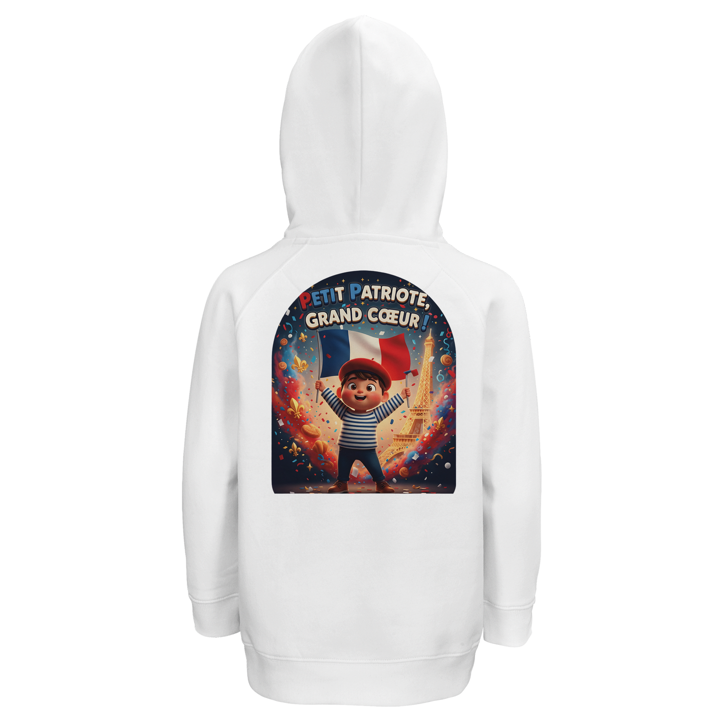 Sweat-shirt Enfant Petit Patriote - Hoodie en Coton Bio Éco-responsable