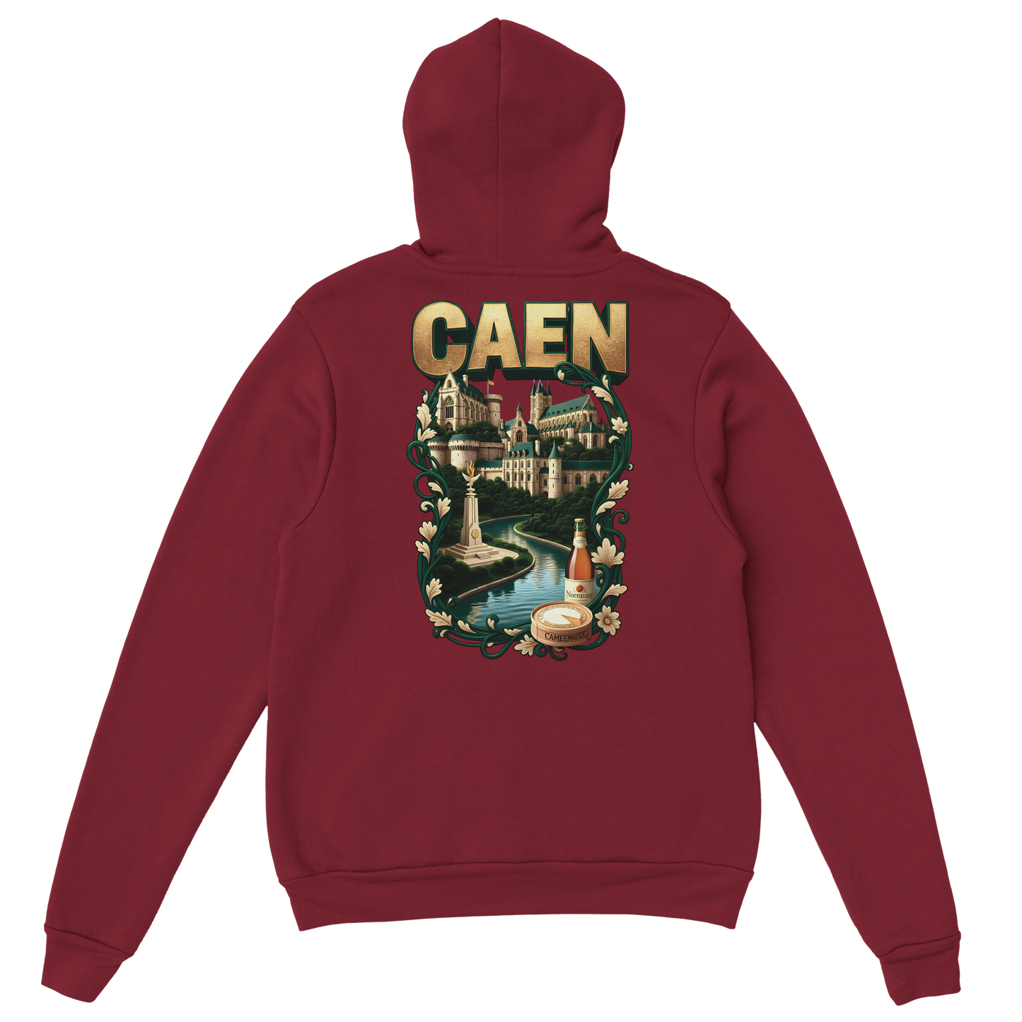 Kapuzenpullover "Caen, Stadt Frankreichs" Unisex Klassiker | Gildan® 18500