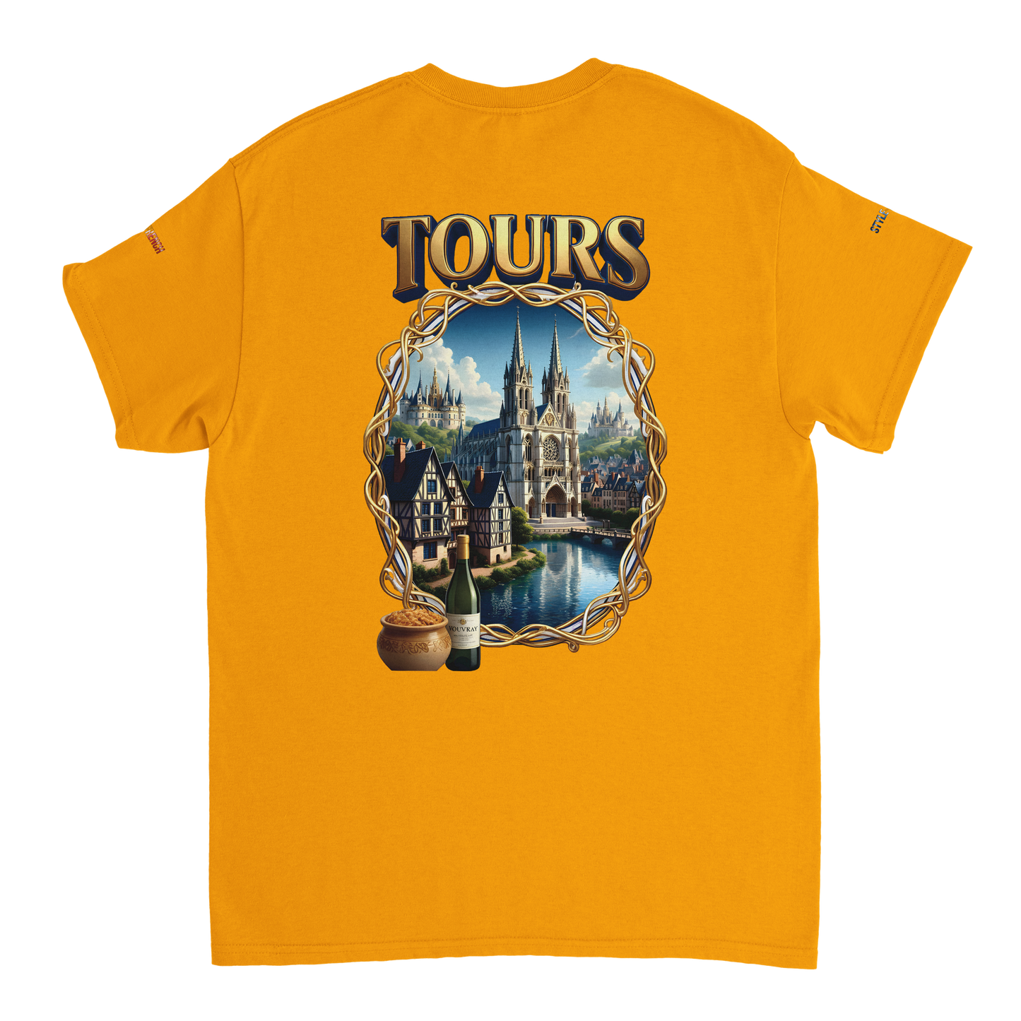 Unisex T-shirt Tours, France, thick crew neck | Gildan® 5000