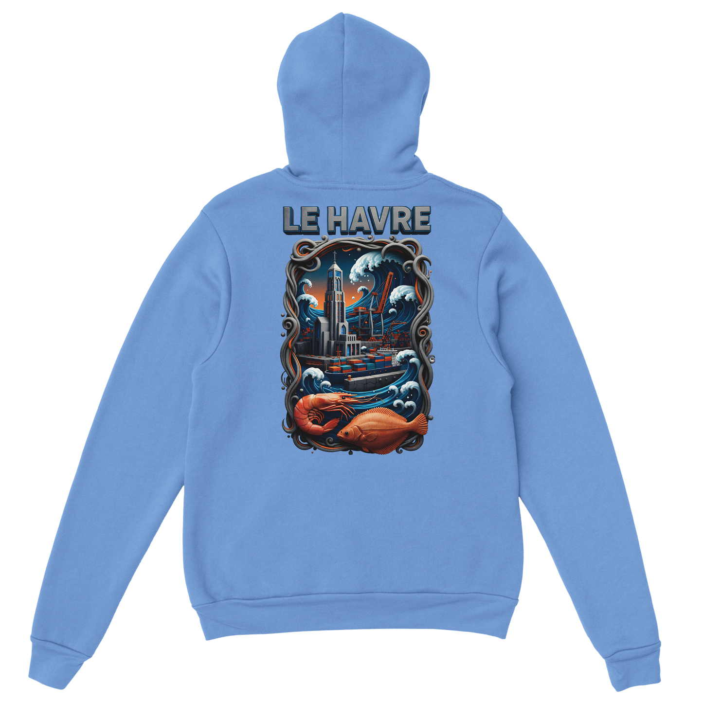 Sweat à capuche unisexe Le Havre