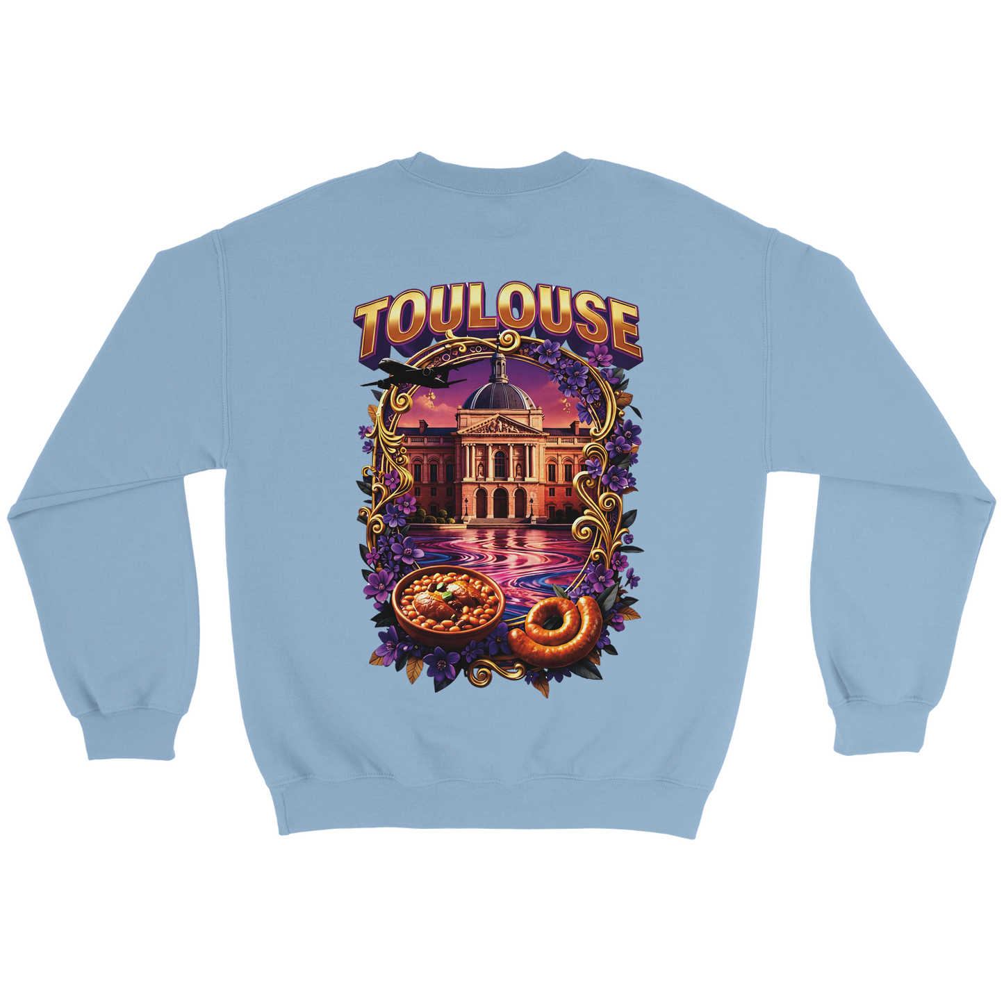 Unisex Sweatshirt Toulouse Classic French City Crewneck | Gildan® 18000