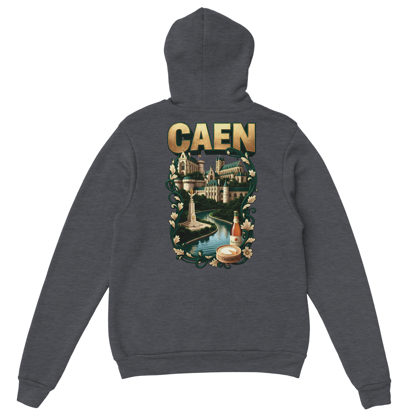 Kapuzenpullover "Caen, Stadt Frankreichs" Unisex Klassiker | Gildan® 18500