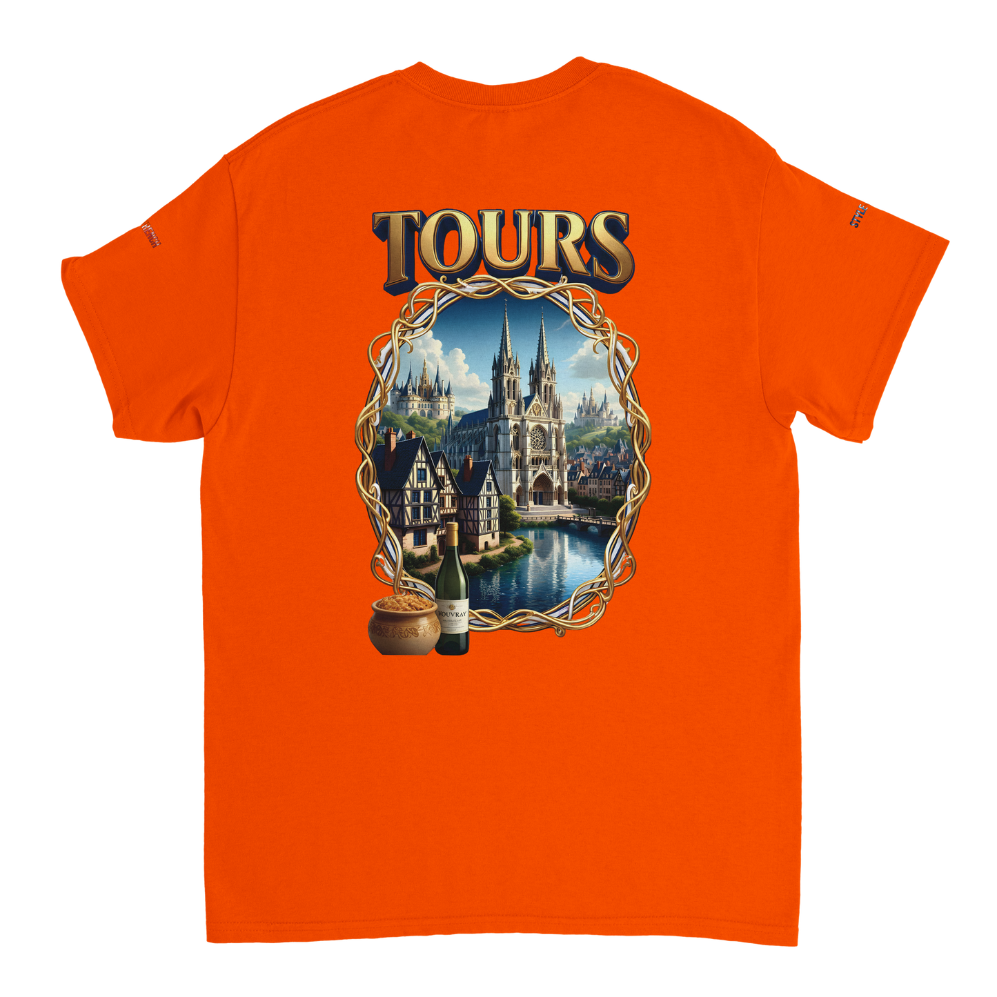 Unisex T-shirt Tours, France, thick crew neck | Gildan® 5000