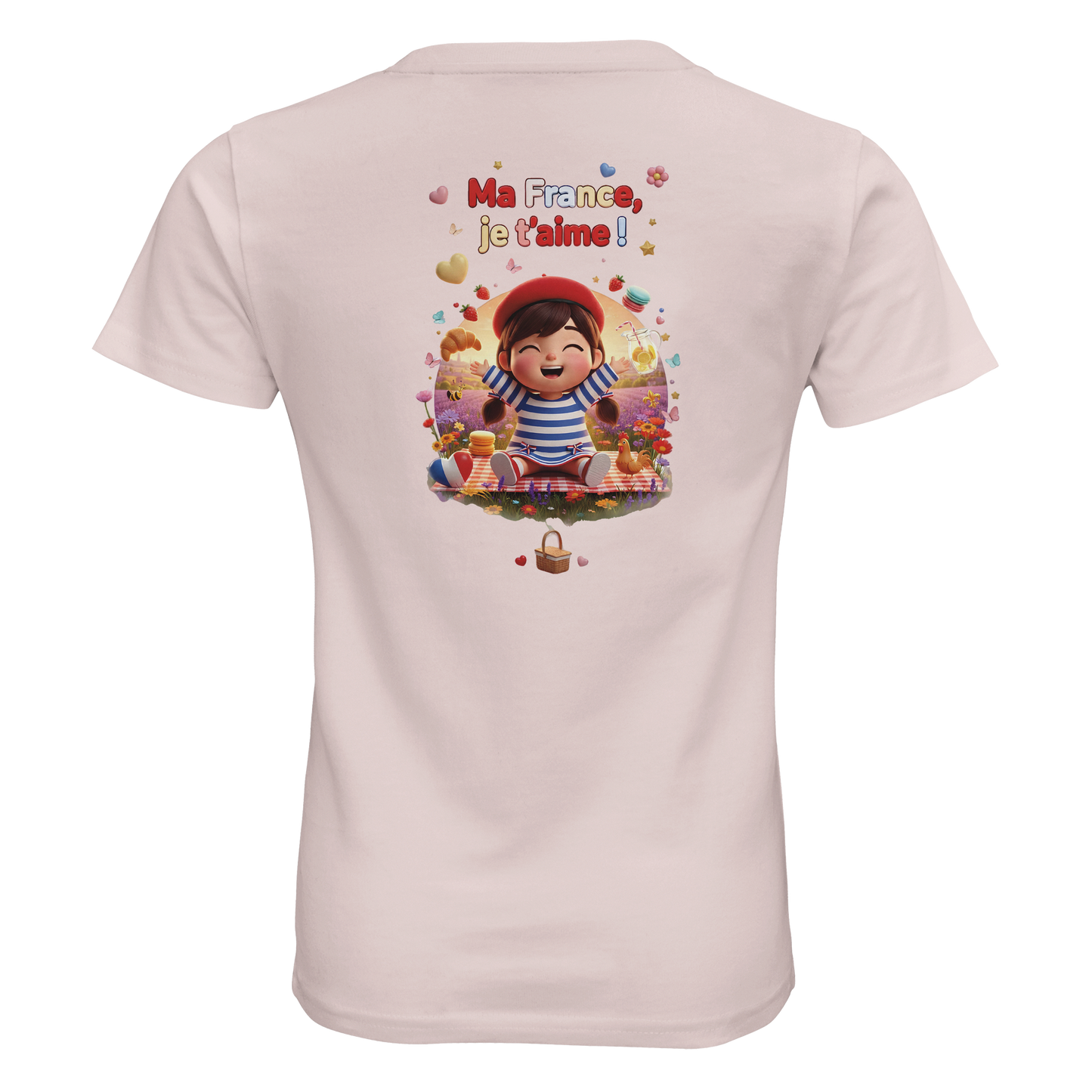 Organic Kids Fitted T-shirt Mädchen Style-Französisch "Ma France je t'aime" | SOL'S Pioneer Kids 03578