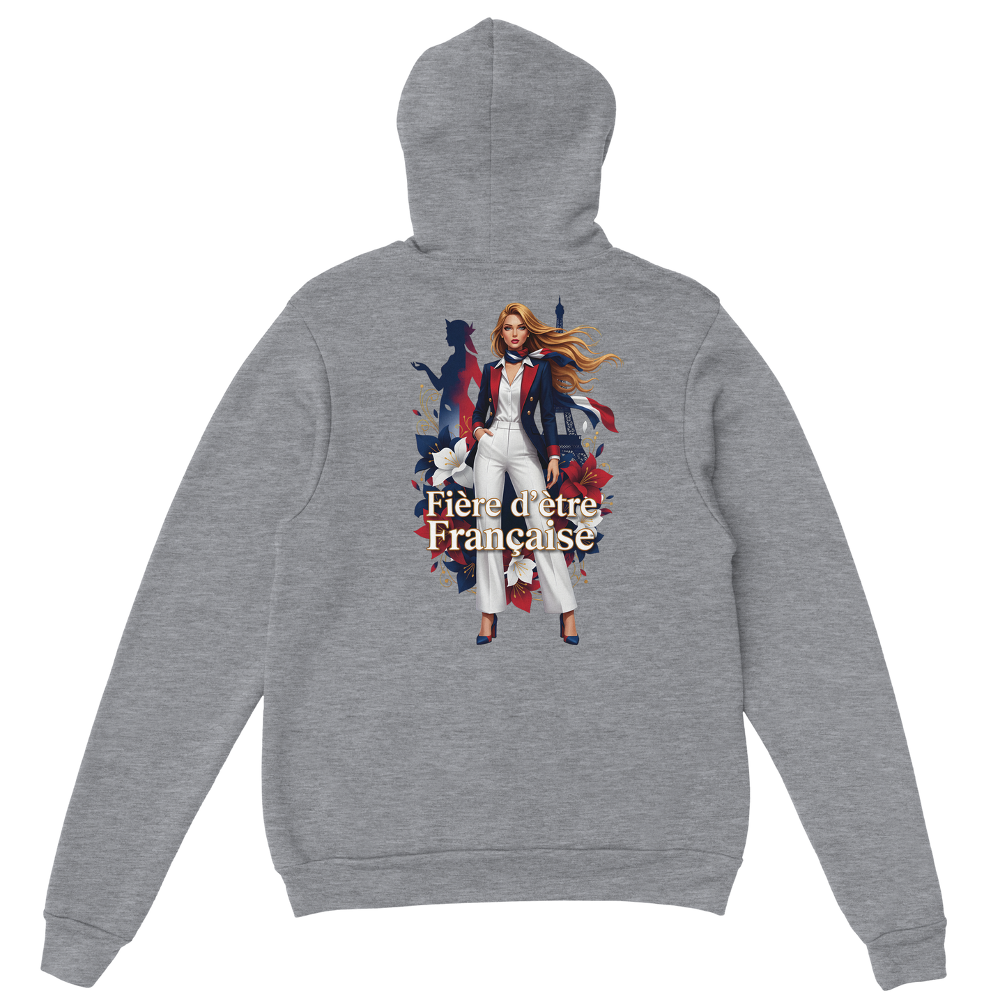Sweat à capuche fière d'être française   – Doux, chaud et confortable pour l'hiver