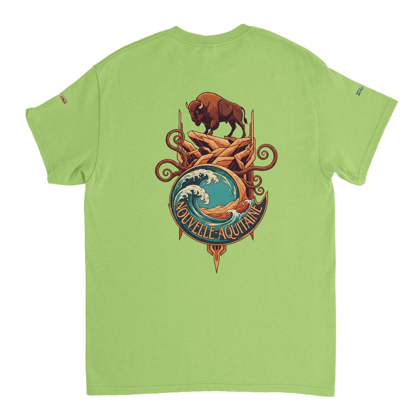 T-Shirt Neu-Aquitanien, dick, Rundhalsausschnitt | Gildan® 5000