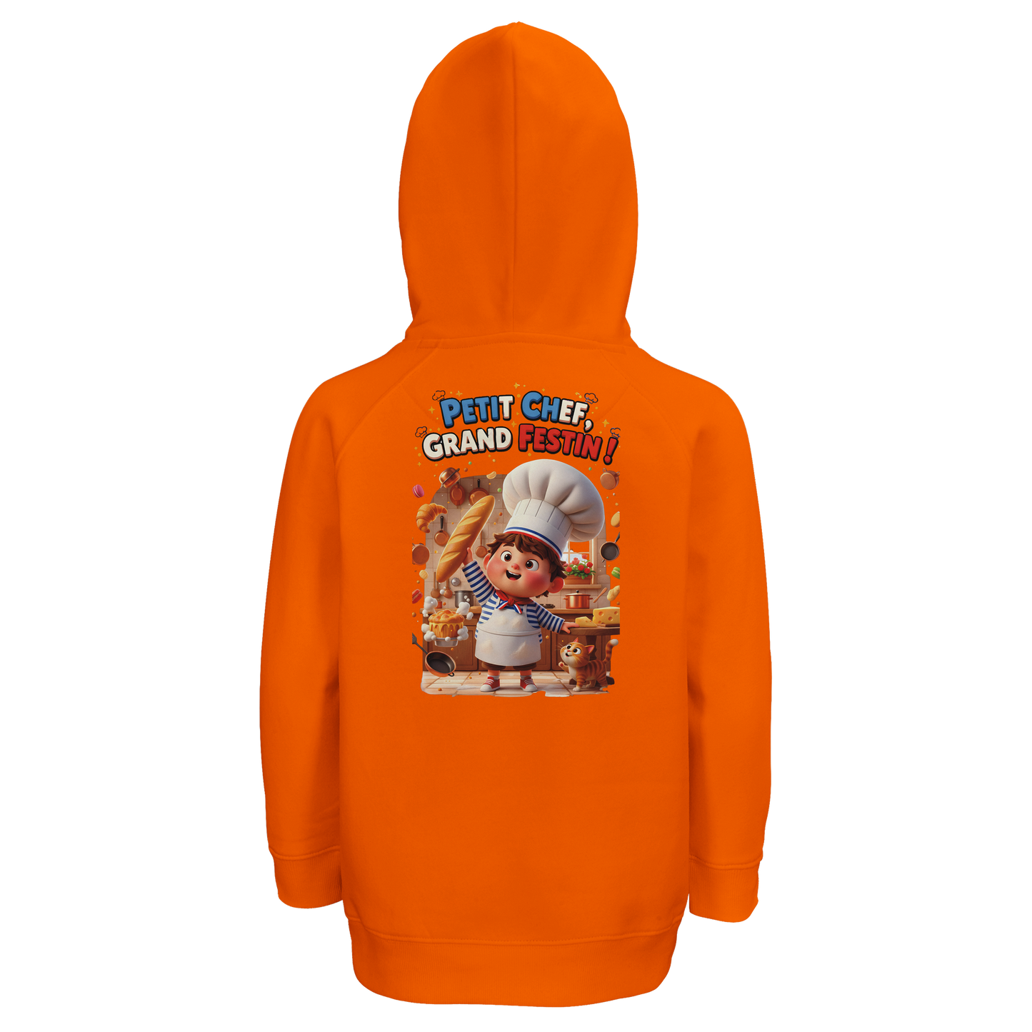 Bio-Kapuzenpullover für Jungen „Kleiner Koch, großes Fest“ | SOL'S Stellar Kids 03576