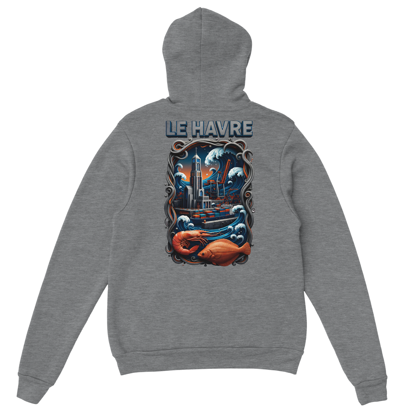 Sweat à capuche unisexe Le Havre