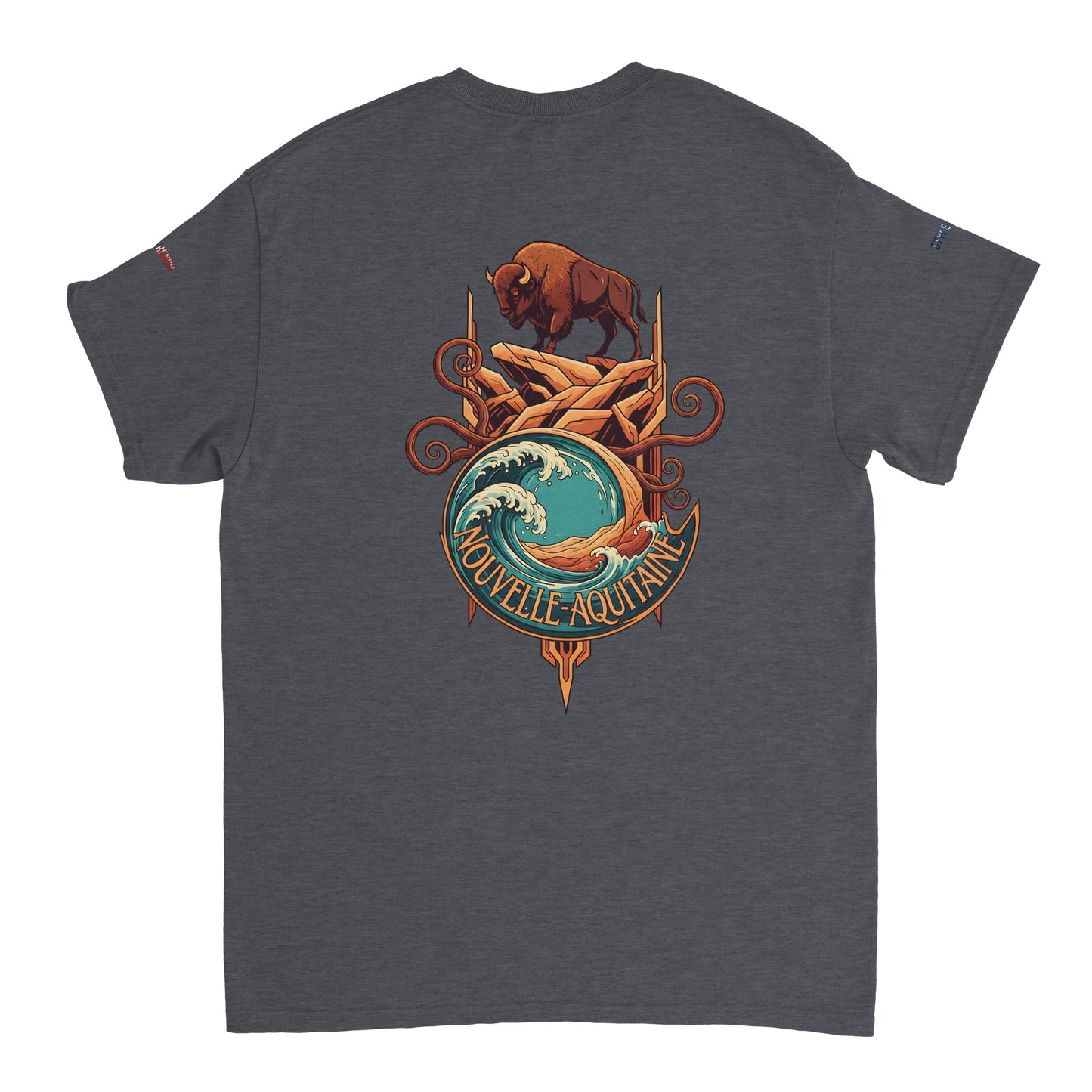 T-Shirt Neu-Aquitanien, dick, Rundhalsausschnitt | Gildan® 5000