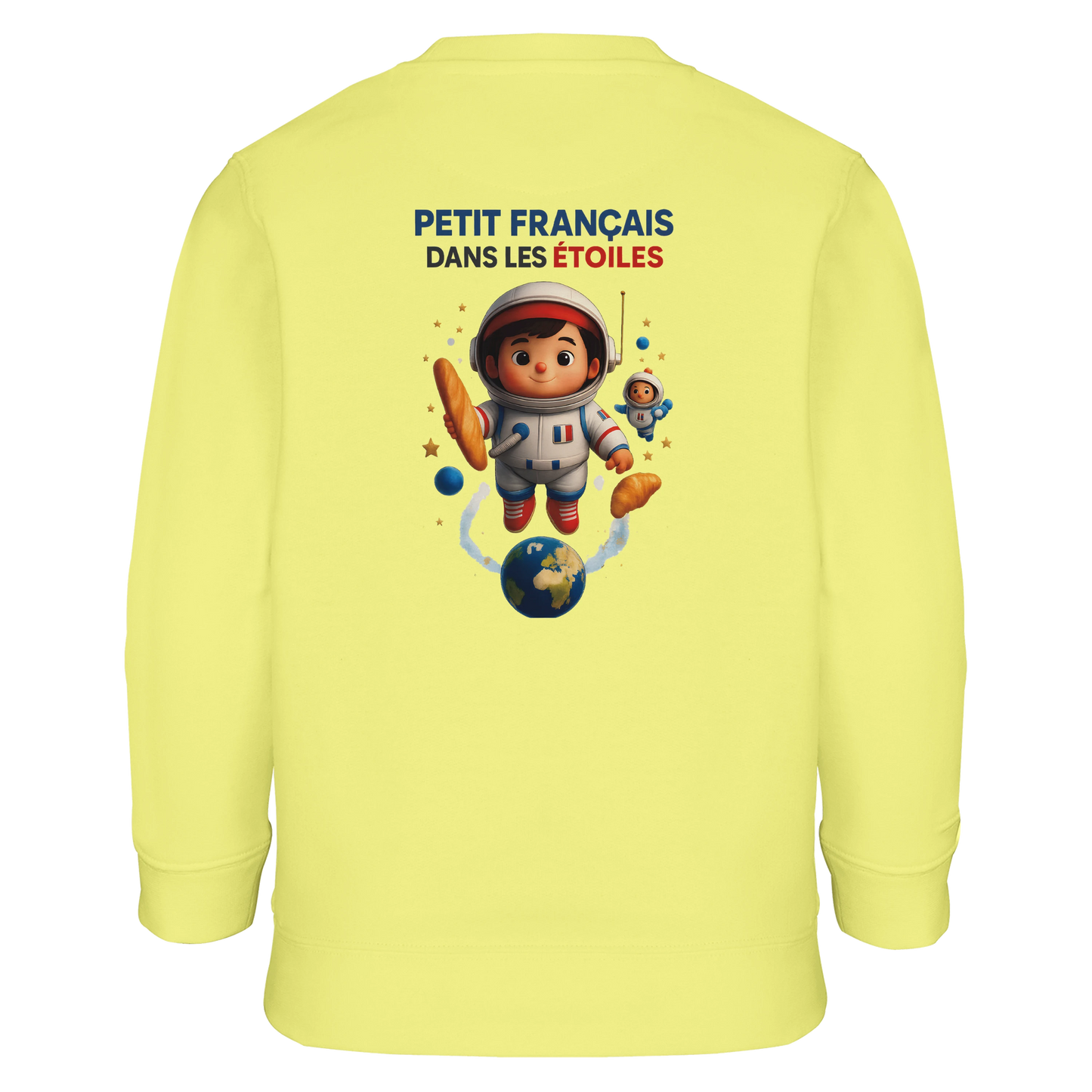 Jungen-Sweatshirt kleiner Franzose in den Sternen | SOL'S Columbia Kids 04239 recycelte Mischung