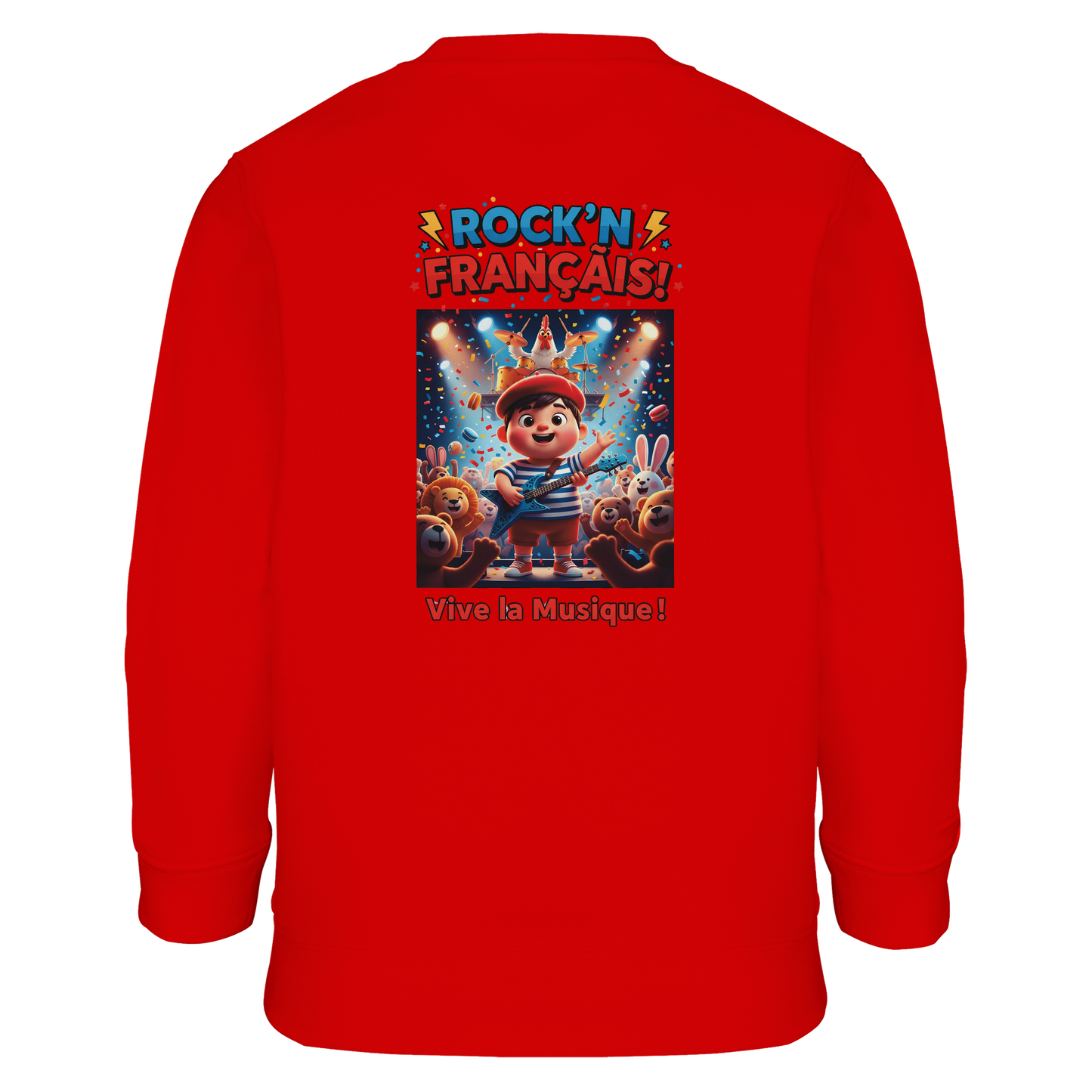 Jungen Sweatshirt Rock'n Français Mischgewebe recycelt | SOL'S Columbia Kids 04239