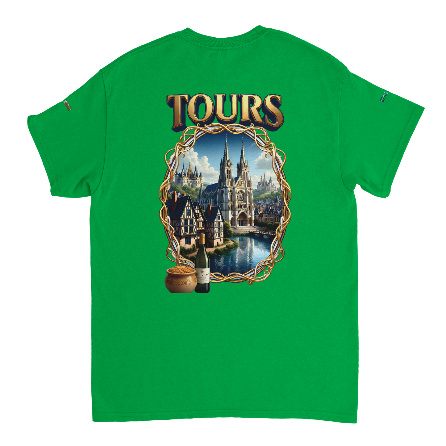 Unisex T-shirt Tours, France, thick crew neck | Gildan® 5000