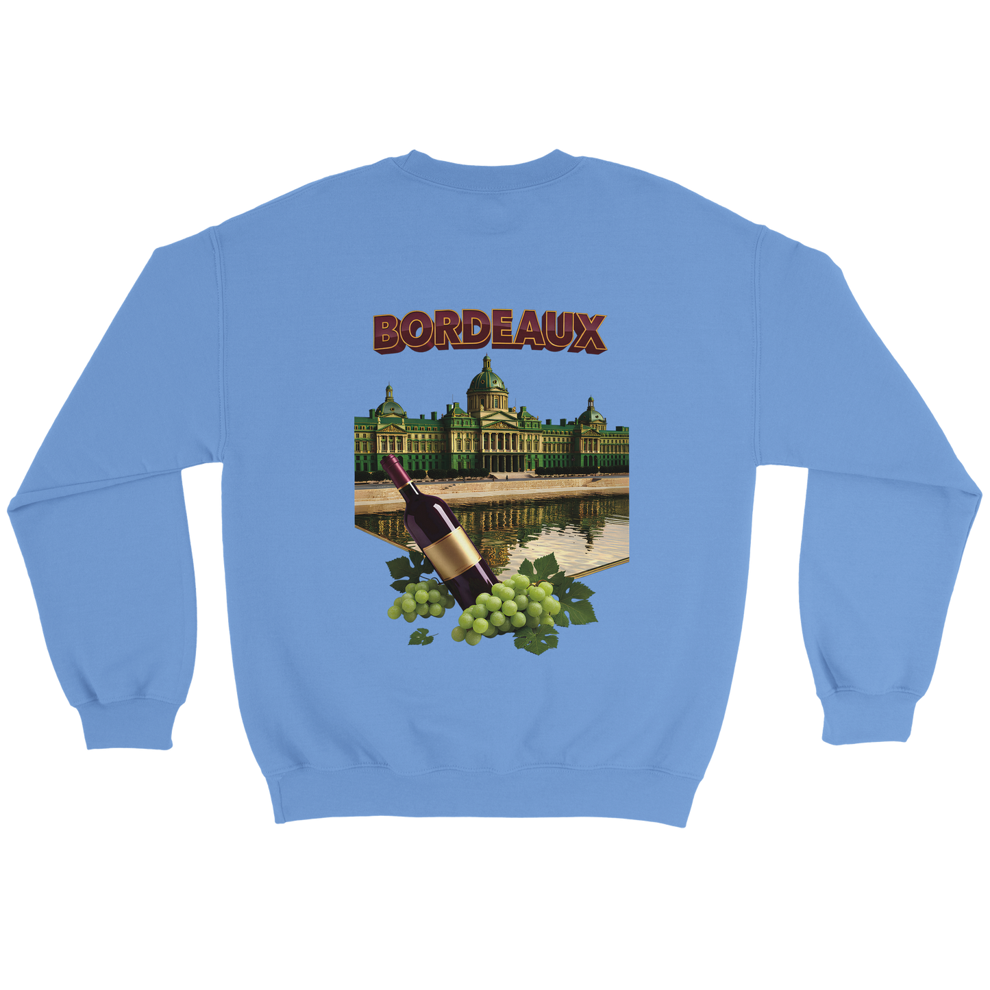 Unisex city burgundy classic crewneck sweatshirt | Gildan® 18000