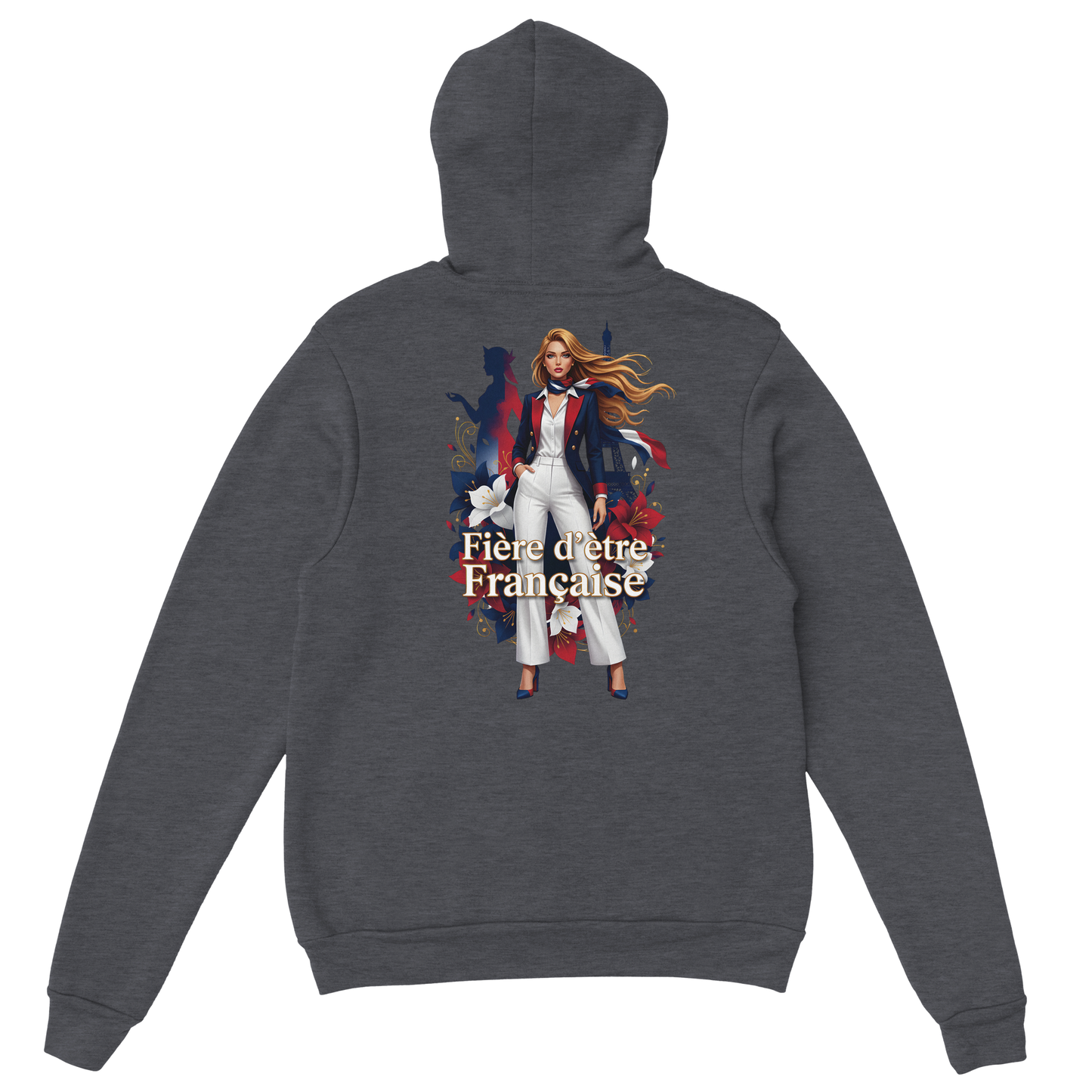 Sweat à capuche fière d'être française   – Doux, chaud et confortable pour l'hiver