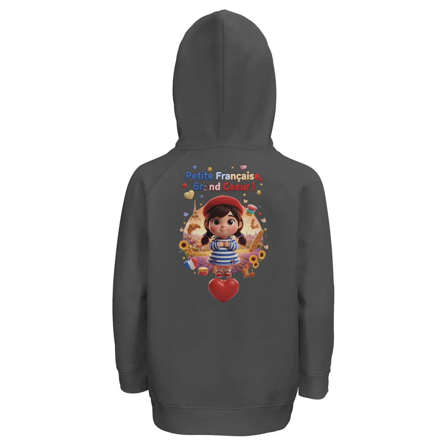 Kapuzenpullover Mädchen Französin mit großem Herzen Bio | SOL'S Stellar Kids 03576
