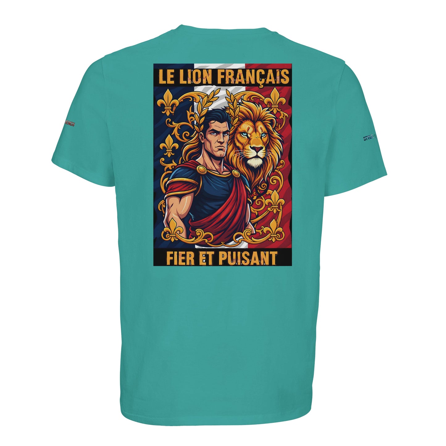 Men's T-shirt strong lion French style organic in conversion cotton | SOL'S Legend 03981