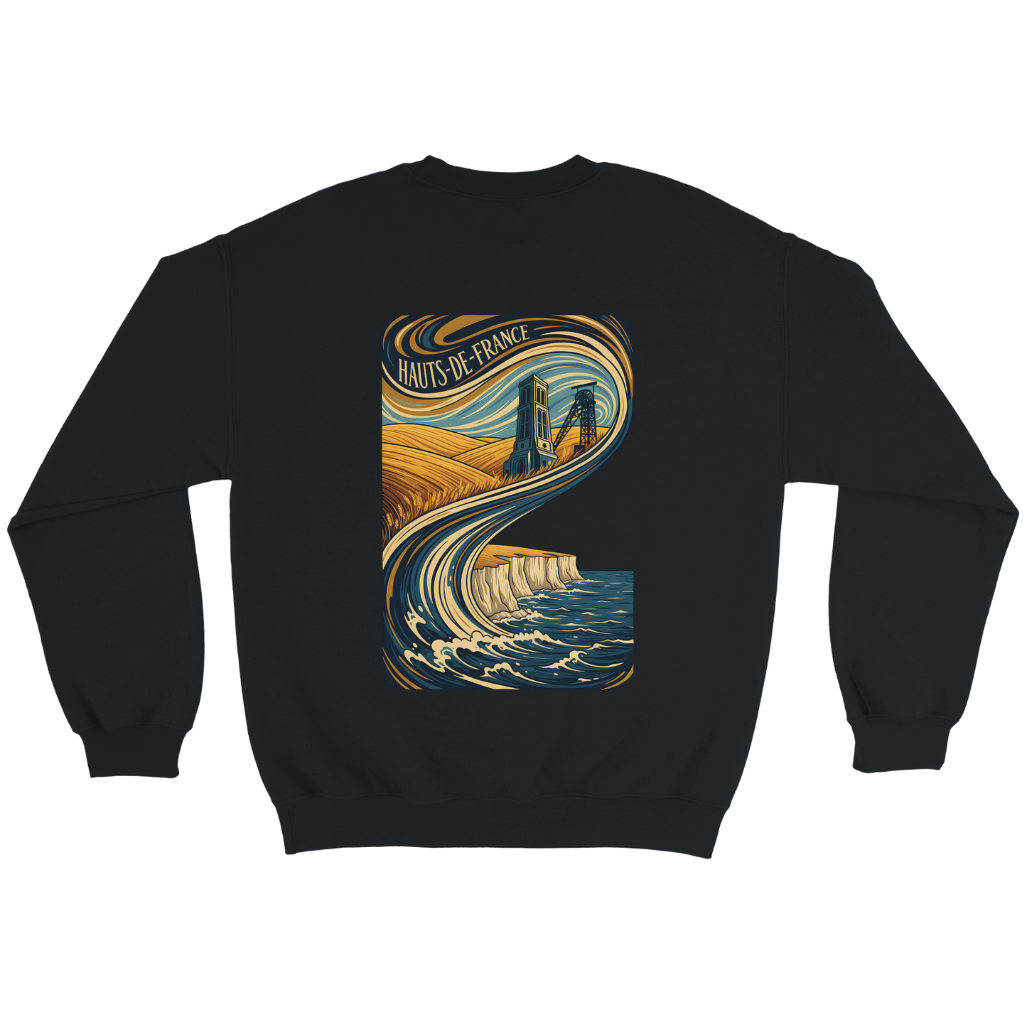 Unisex Nord-Pas-de-Calais classic crewneck sweatshirt | Gildan® 18000