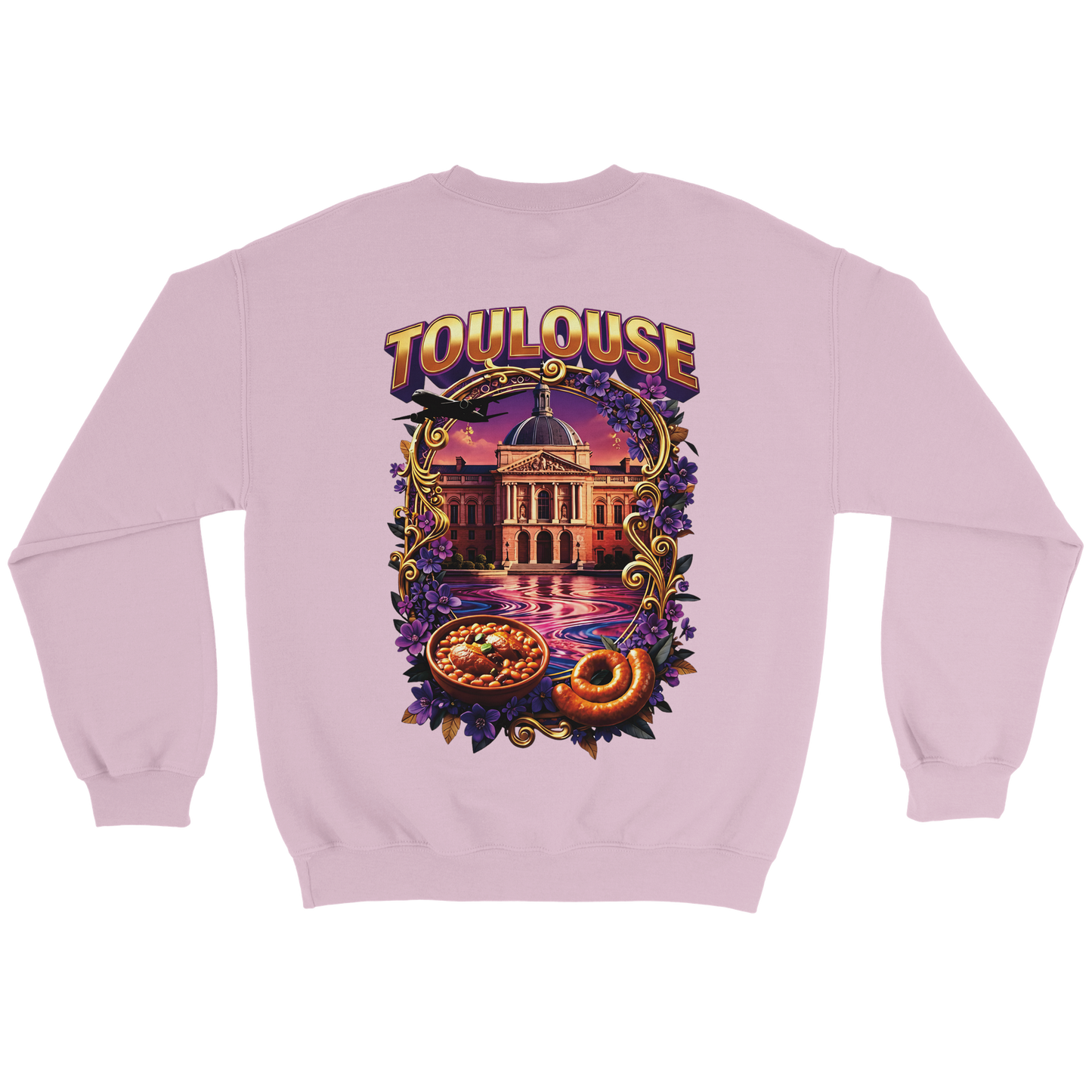 Unisex Sweatshirt Toulouse Classic French City Crewneck | Gildan® 18000