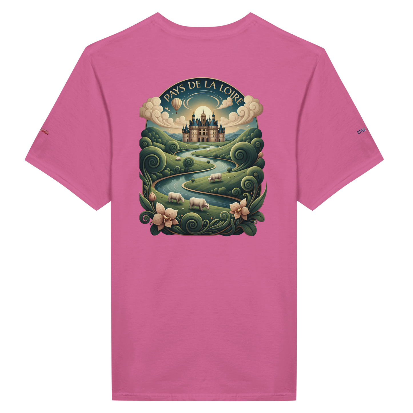 Unisex T-Shirt Pays de la Loire klassischer Rundhalsausschnitt | Gildan® 64000