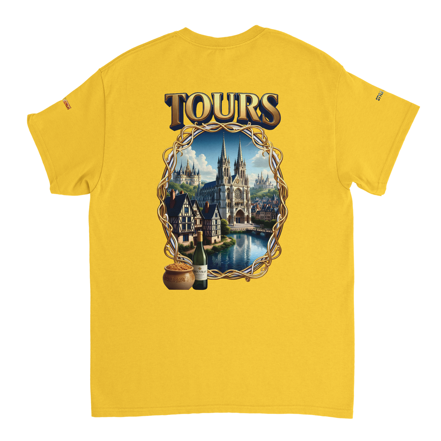 Unisex T-shirt Tours, France, thick crew neck | Gildan® 5000